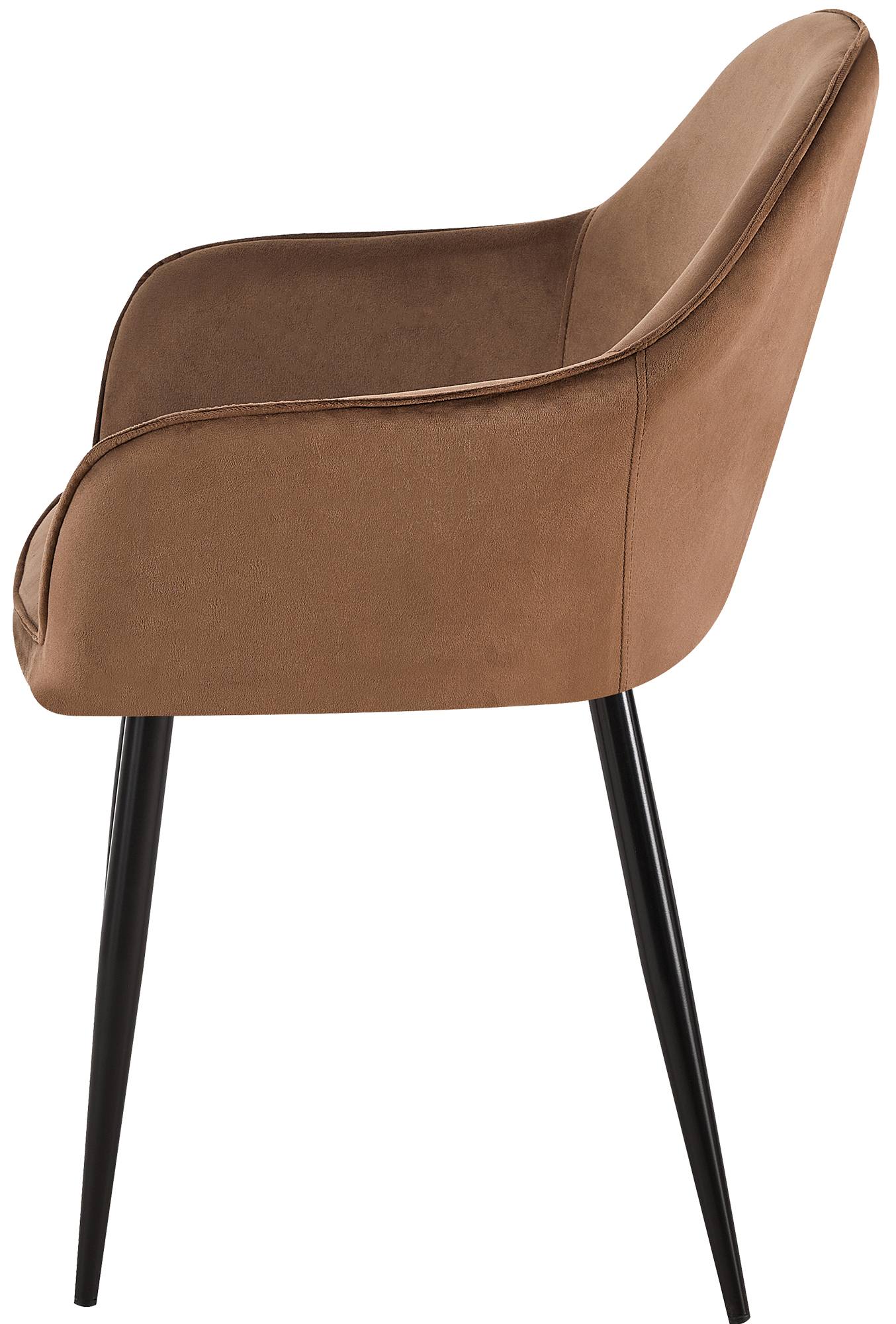 Chaise de salle à manger Boise velours