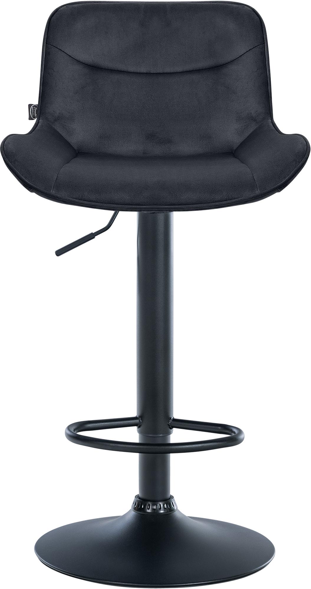 Tabouret de bar Vonore velours