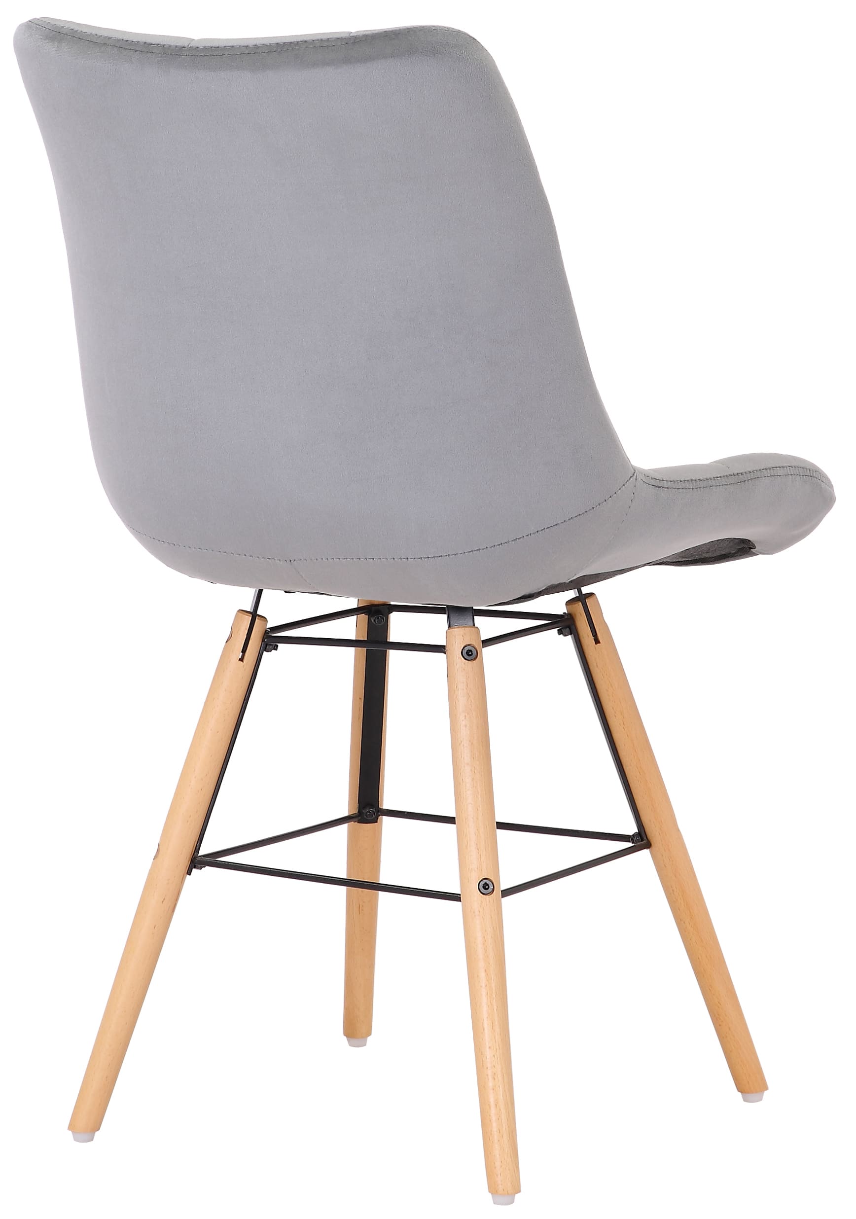 Lot de 2 chaises de salle à manger Leni velours