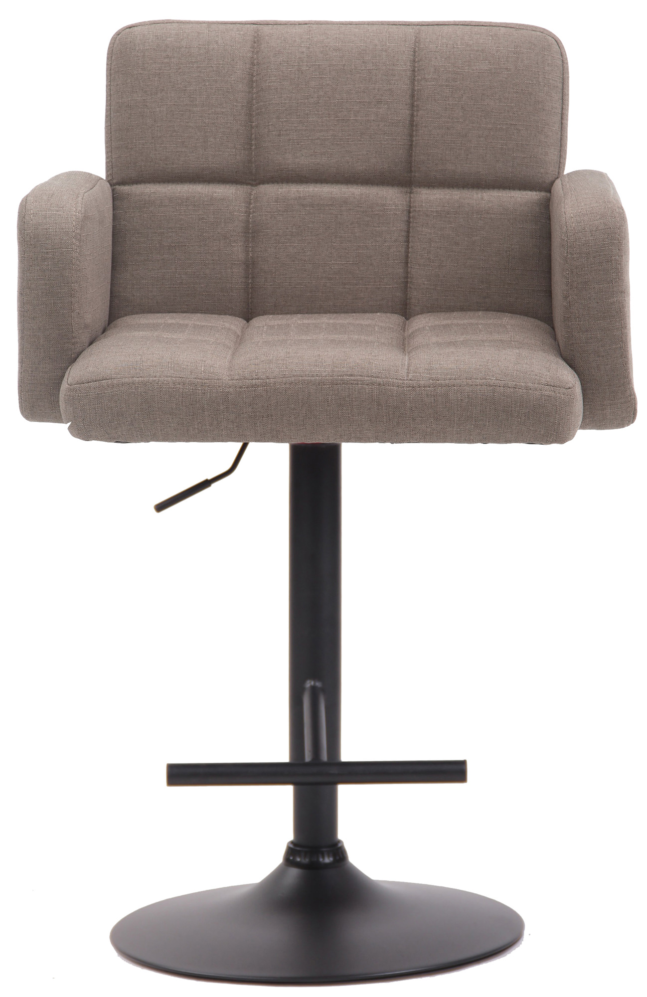 Tabouret de bar Los Angeles tissu avec pied en métal
