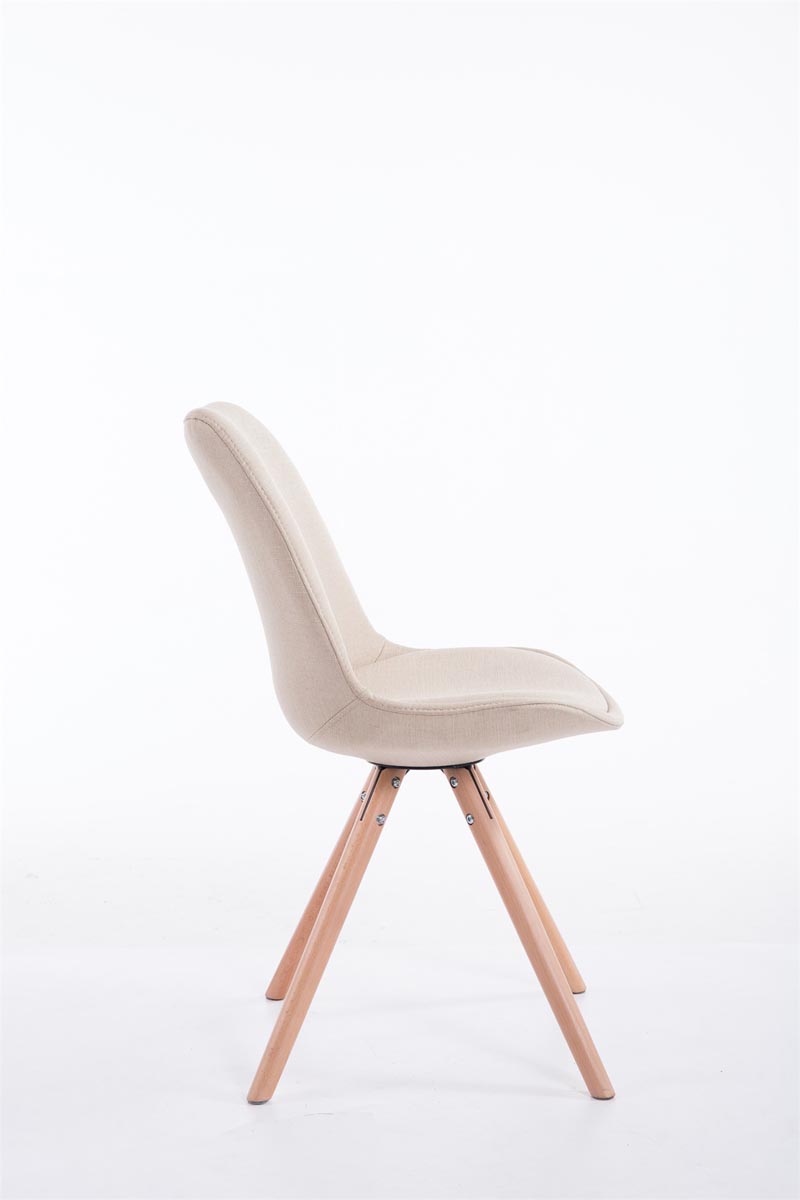 Chaise Toulouse tissu pieds ronds