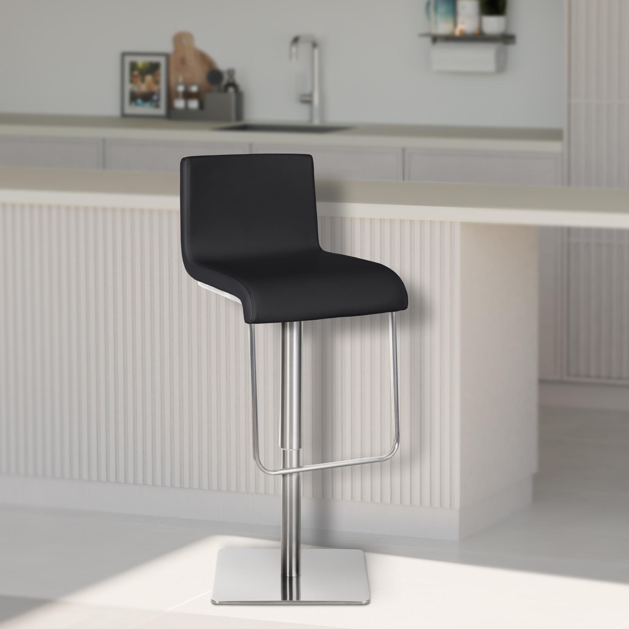 Tabouret de bar Limon en similicuir