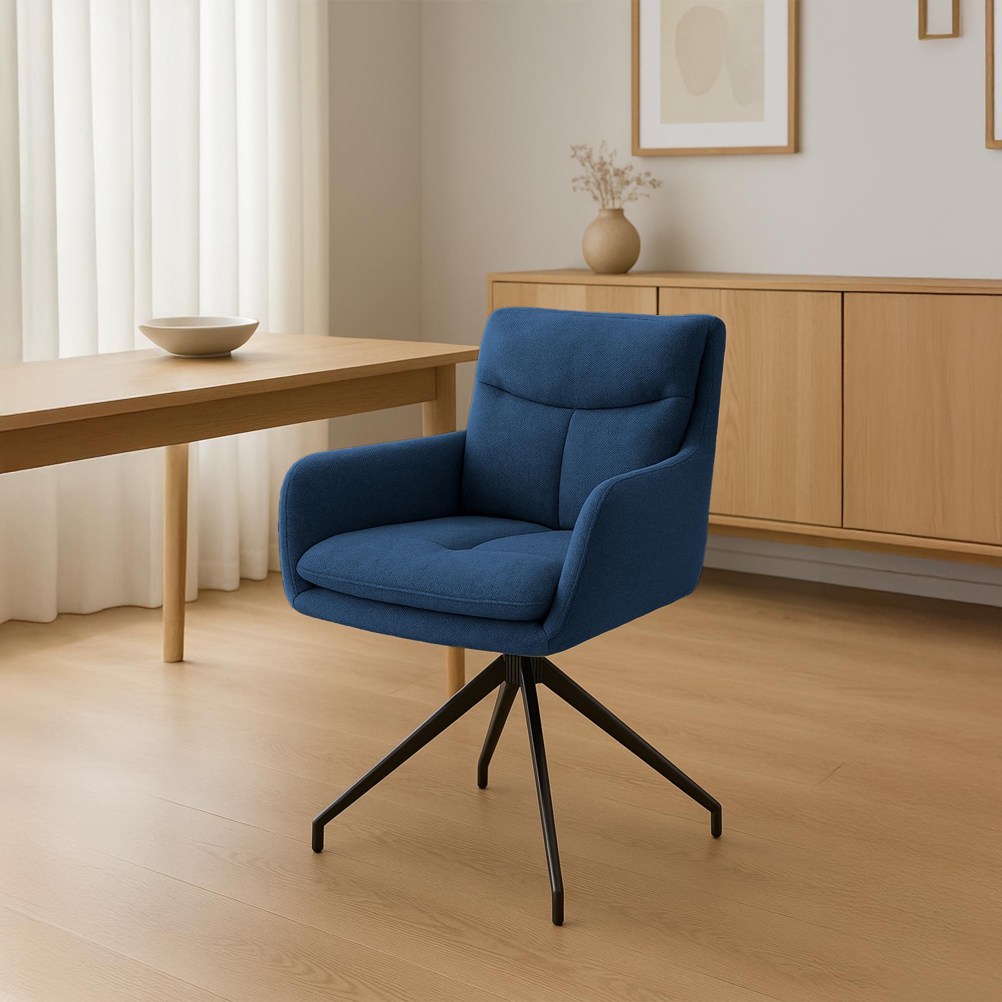 Chaise de salle à manger Somers Tissu