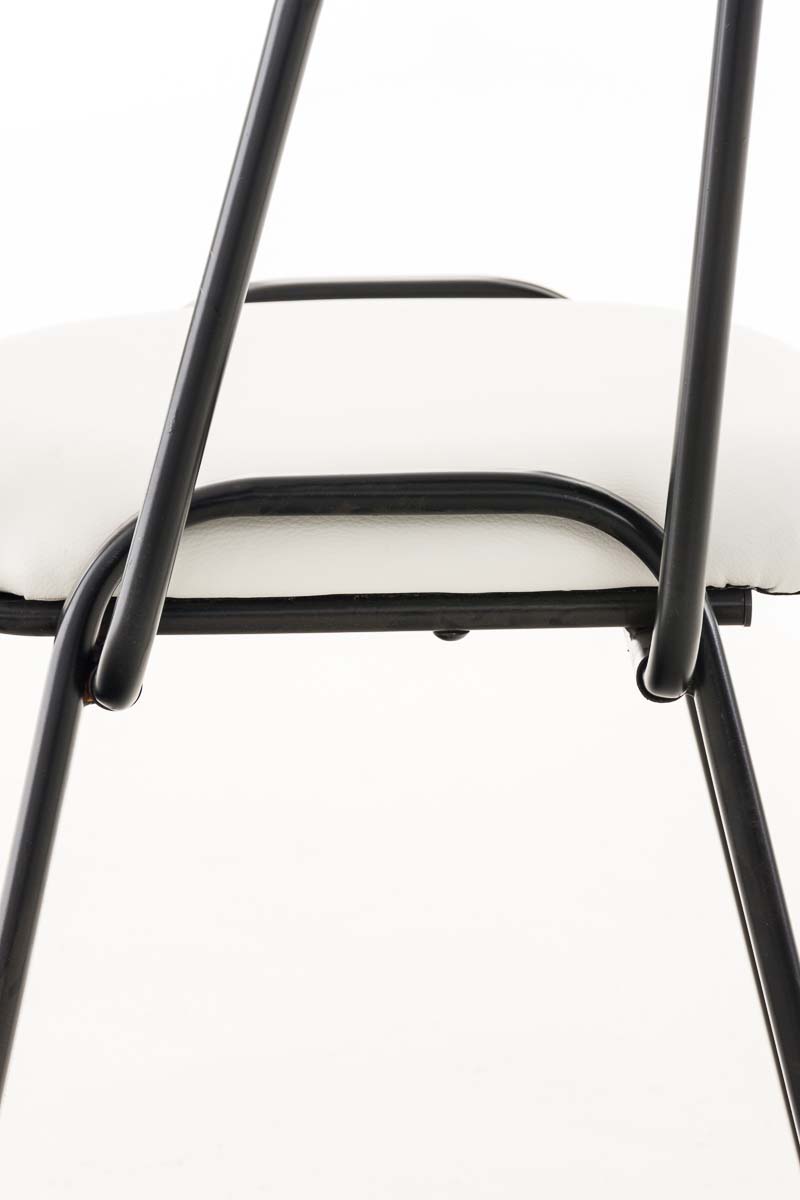 Chaise Ken en similicuir avec tablette rabattable