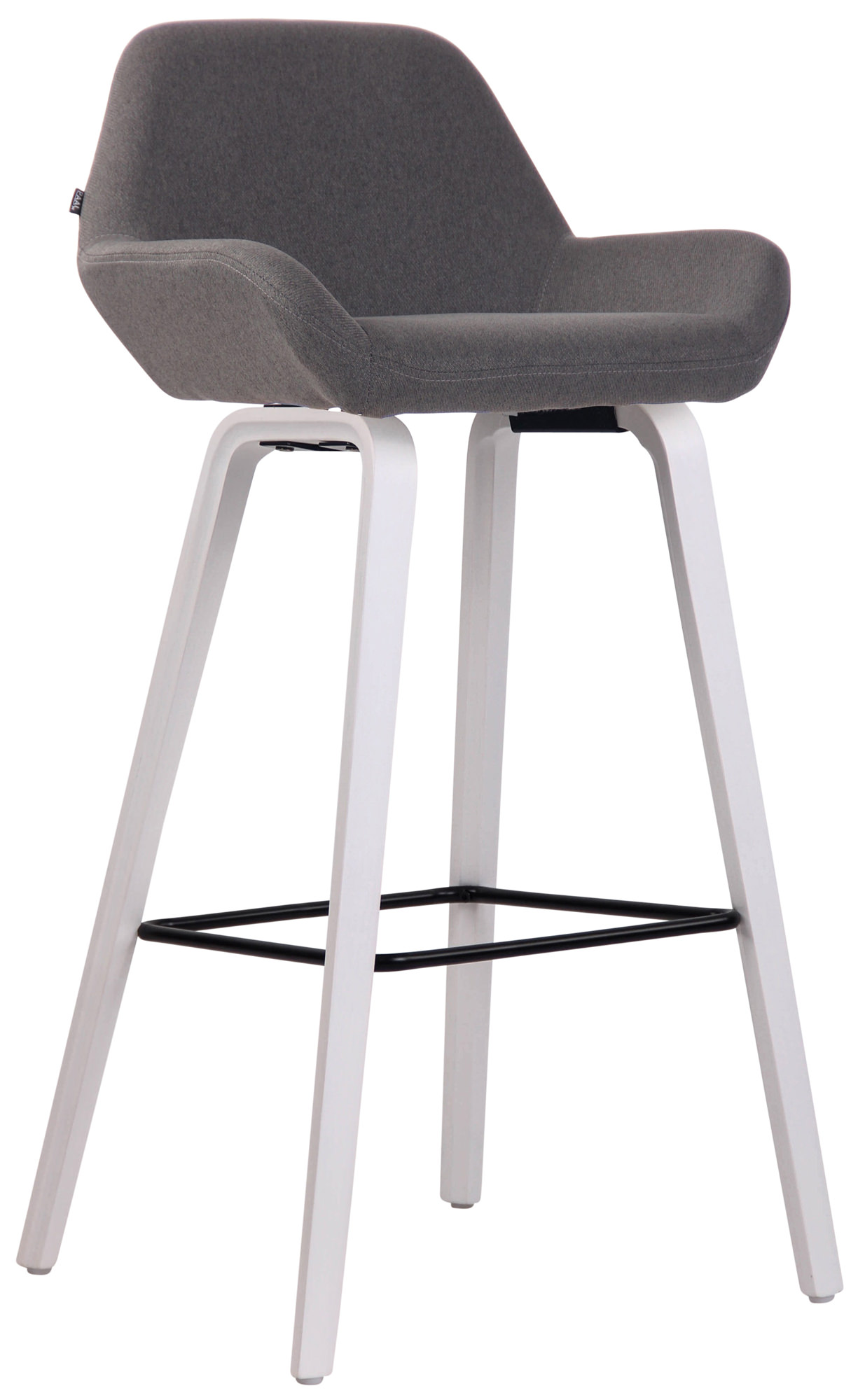 Tabouret de bar Newnan en tissu à 4 pieds