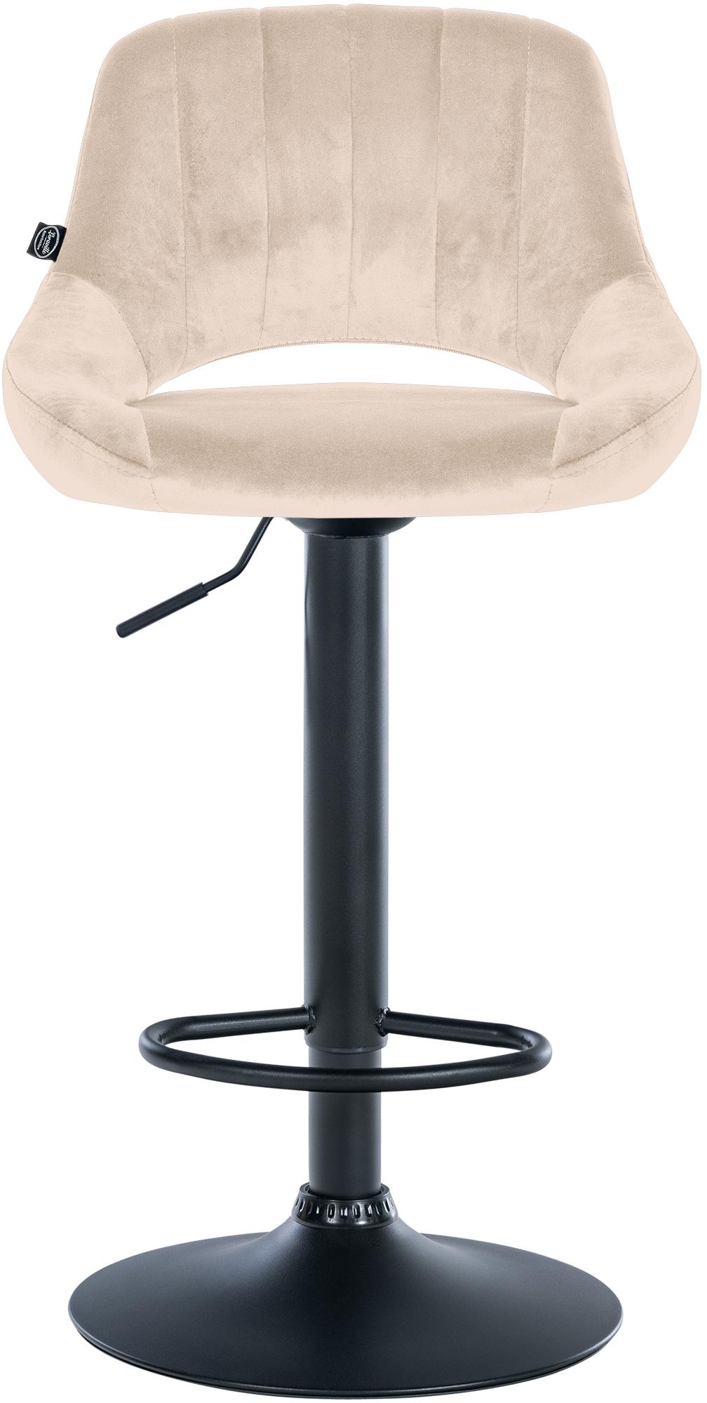 Lot de 2 tabourets de bar Milet en velours