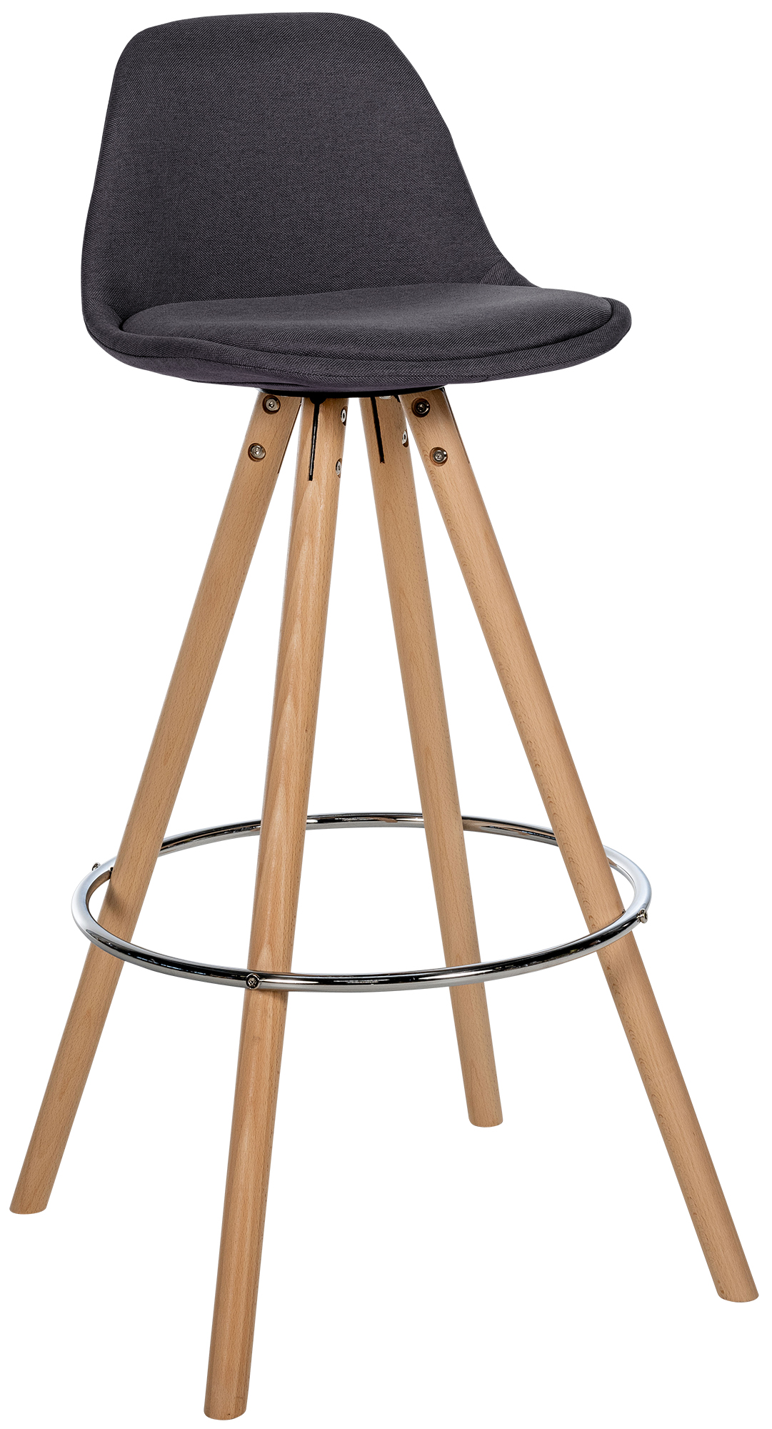 Tabouret de bar Corbin Tissu Rond