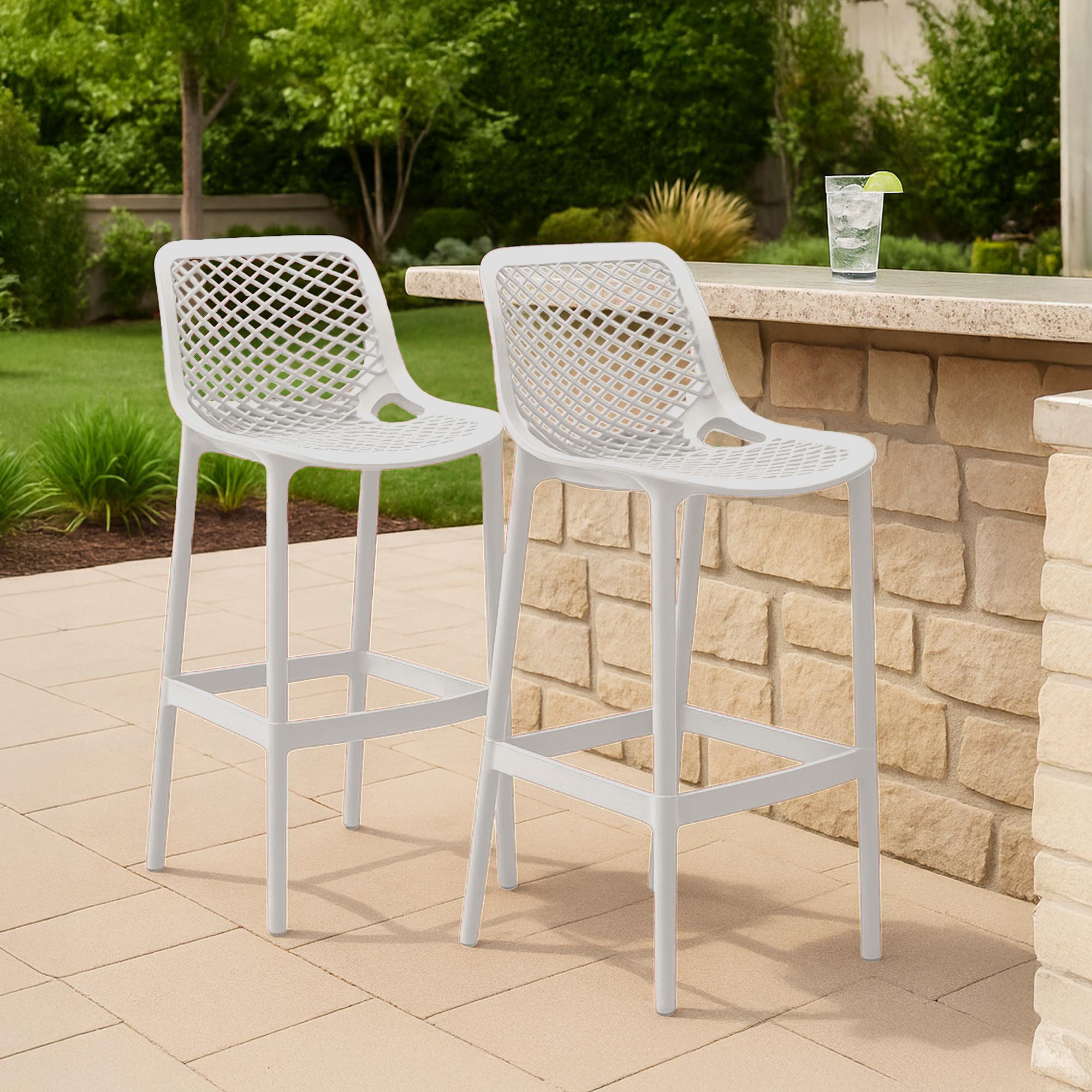 Lot de 2 tabourets de bar extérieurs Air