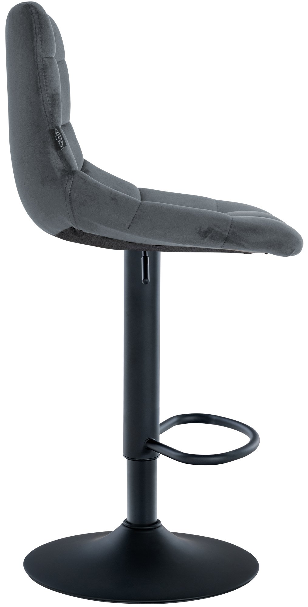 Tabouret de bar Jerry velours