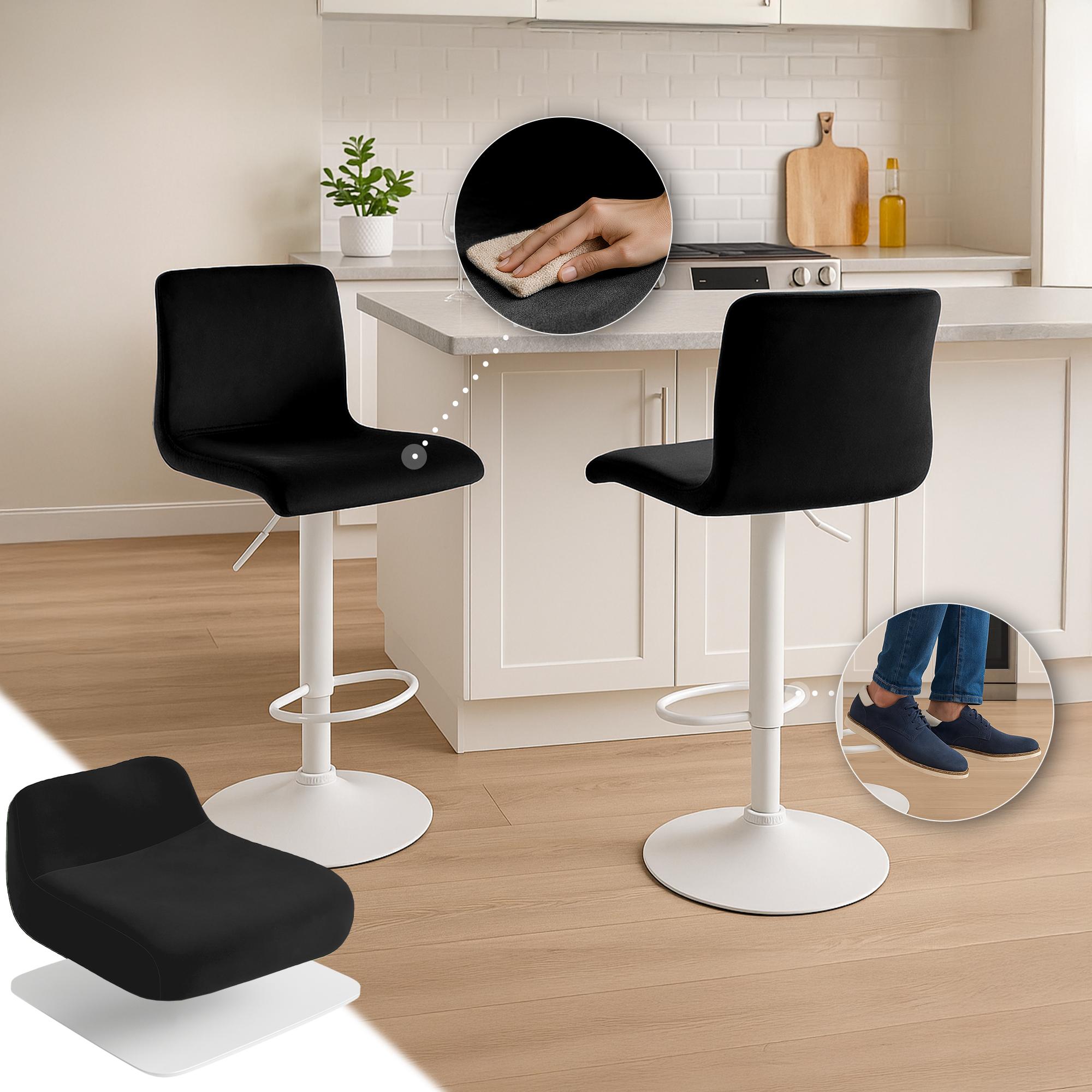 Tabouret de Bar Hover Velours