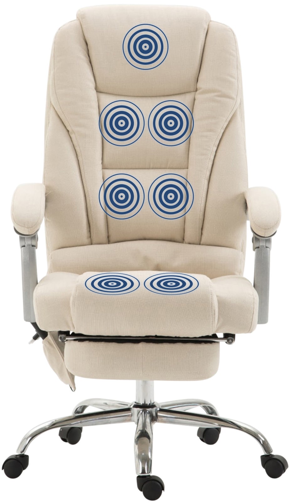 Fauteuil de bureau Pacific avec fonction massage tissu