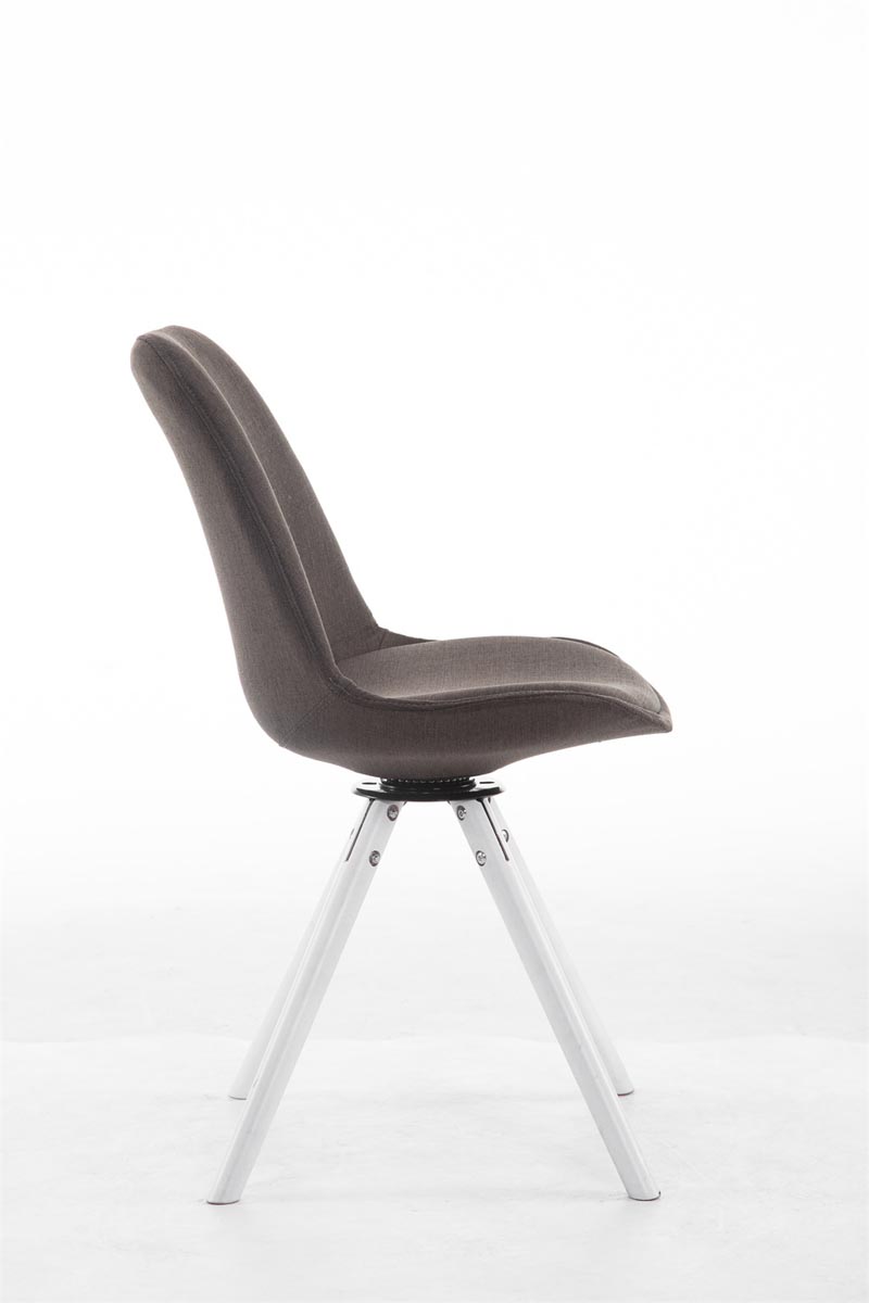 Chaise de salle à manger Troyes Pivotante Tissu Pieds Rond