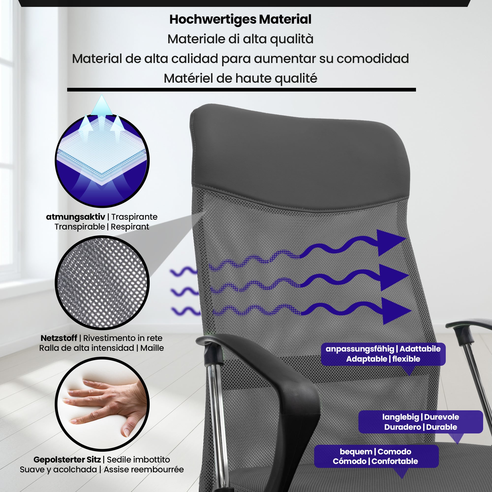 Fauteuil de bureau Washington