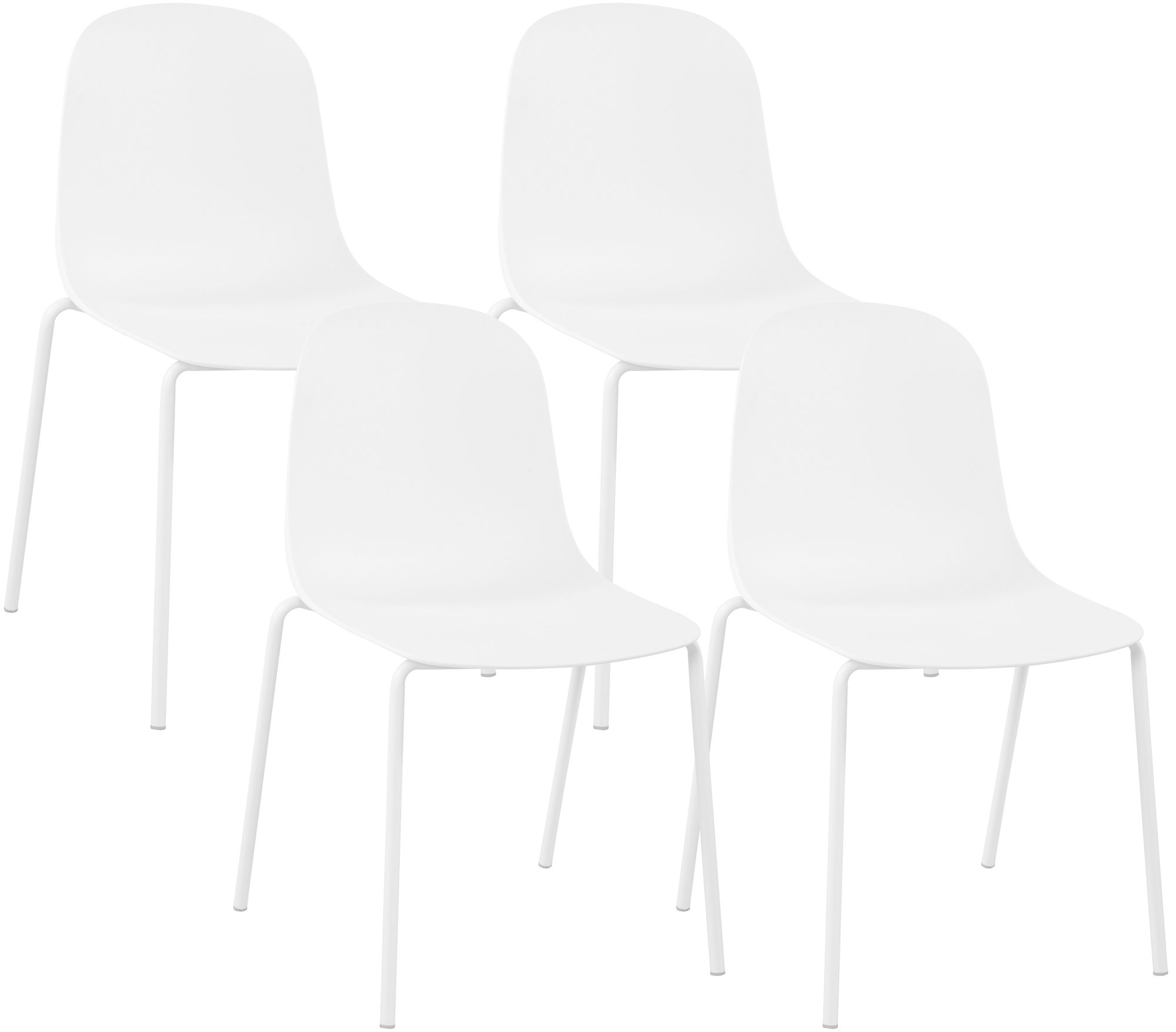 Lot de 4 chaises empilables Hardin