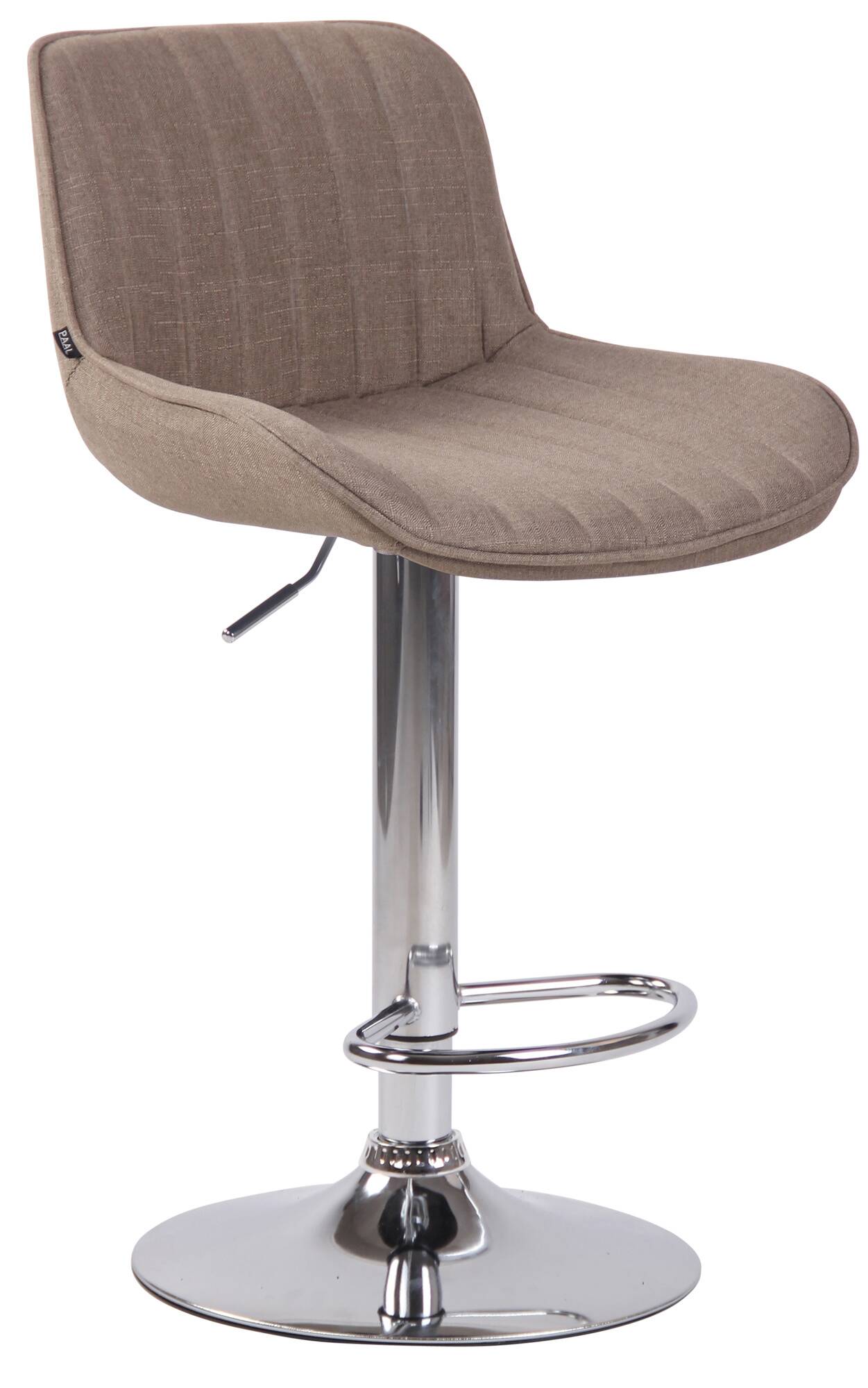 Lot de 2 Tabourets de bar Lentini en Tissu Pied trompette en Métal