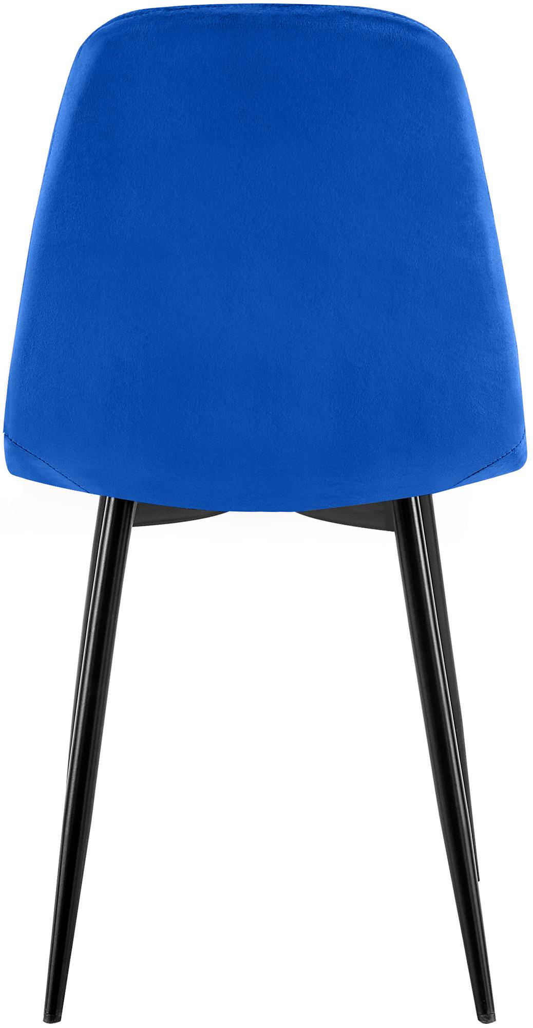 Lot de 4 chaises de salle à manger Baxter velours