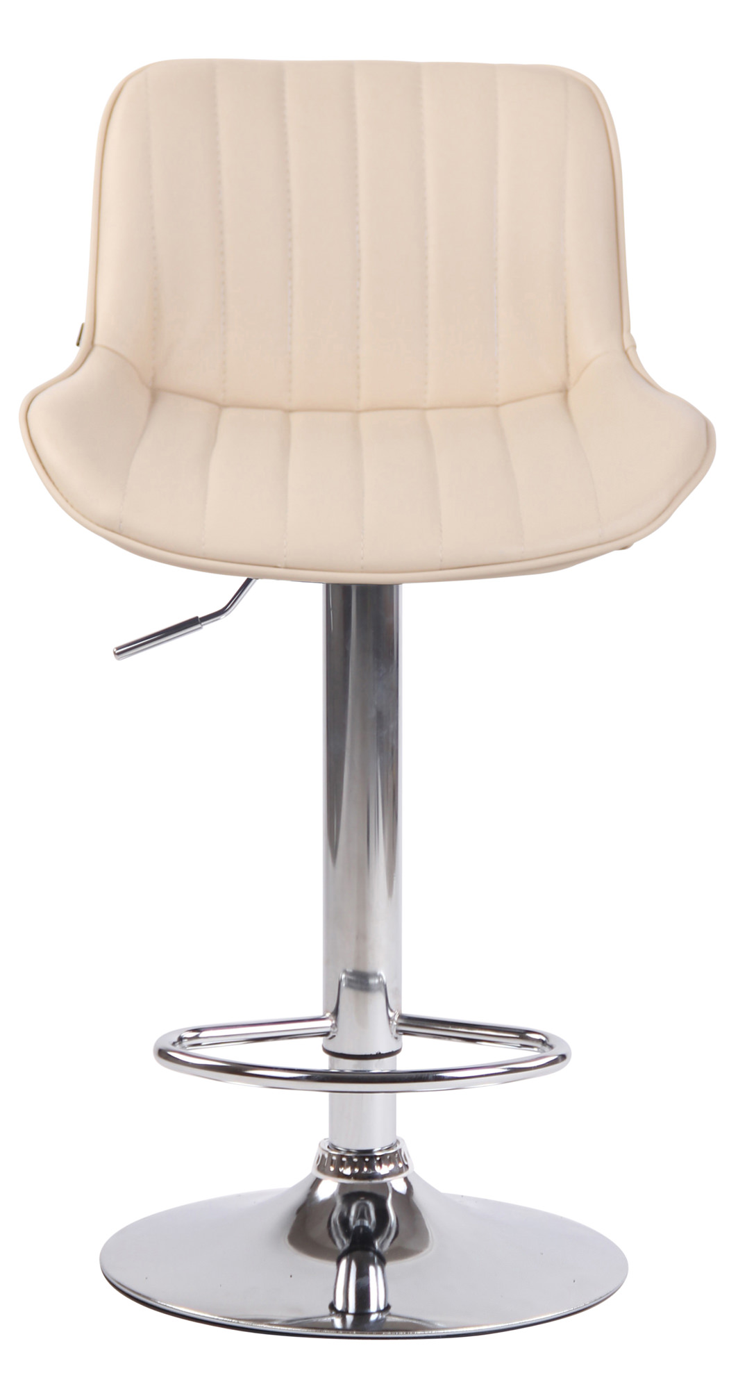 Tabouret de bar Lentini en Similicuir avec Piètement trompette en Métal