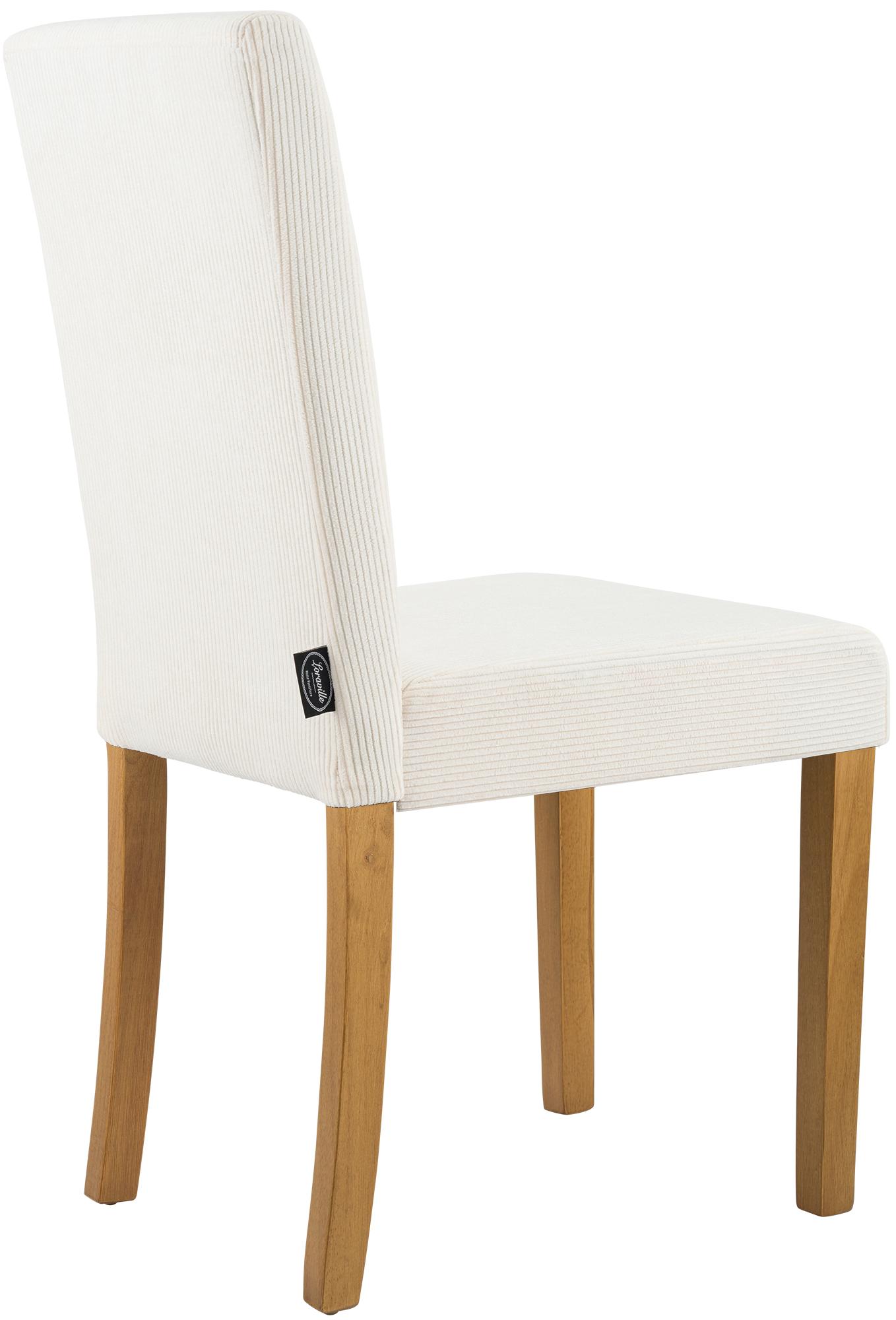 Chaise de salle à manger Ina velours côtelé