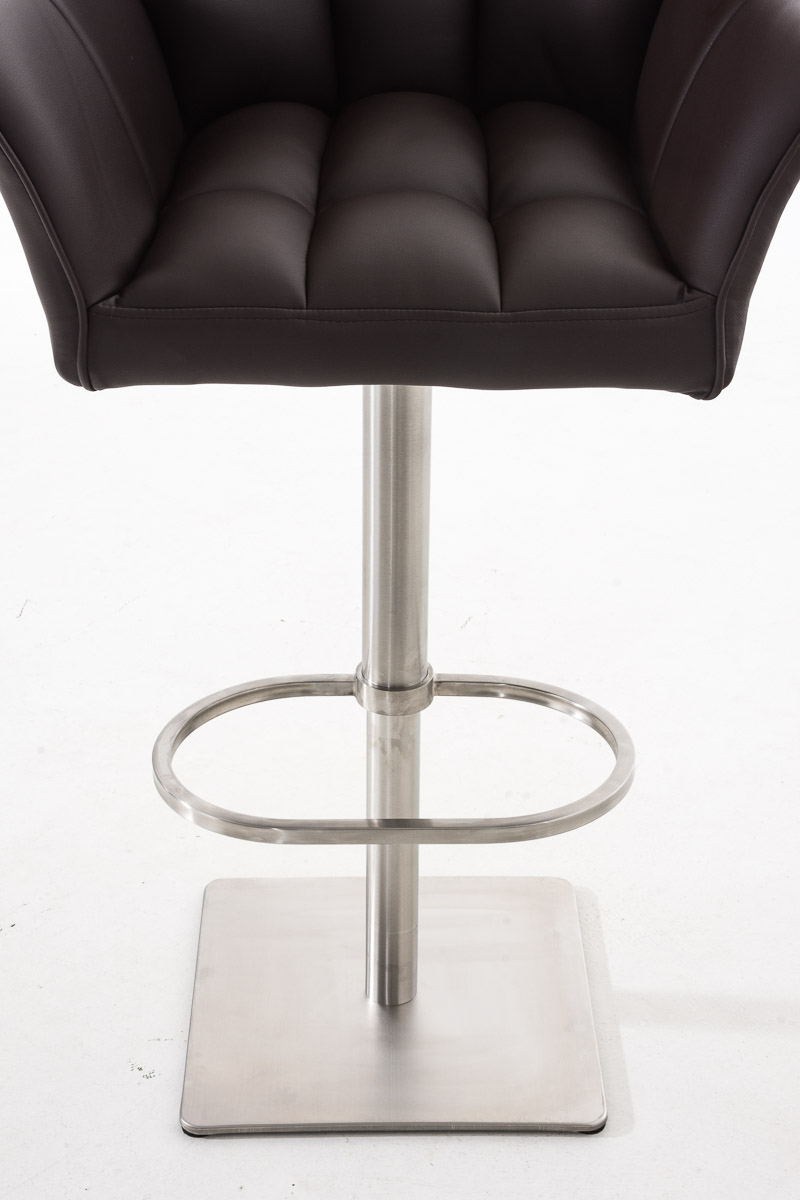 Lot de 2 tabourets de bar Damaso en similicuir