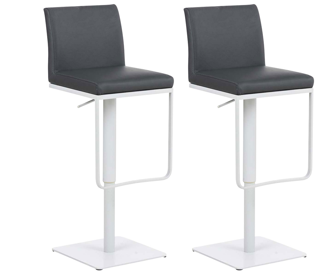 Lot de 2 tabourets de bar Panama recouverts de similicuir