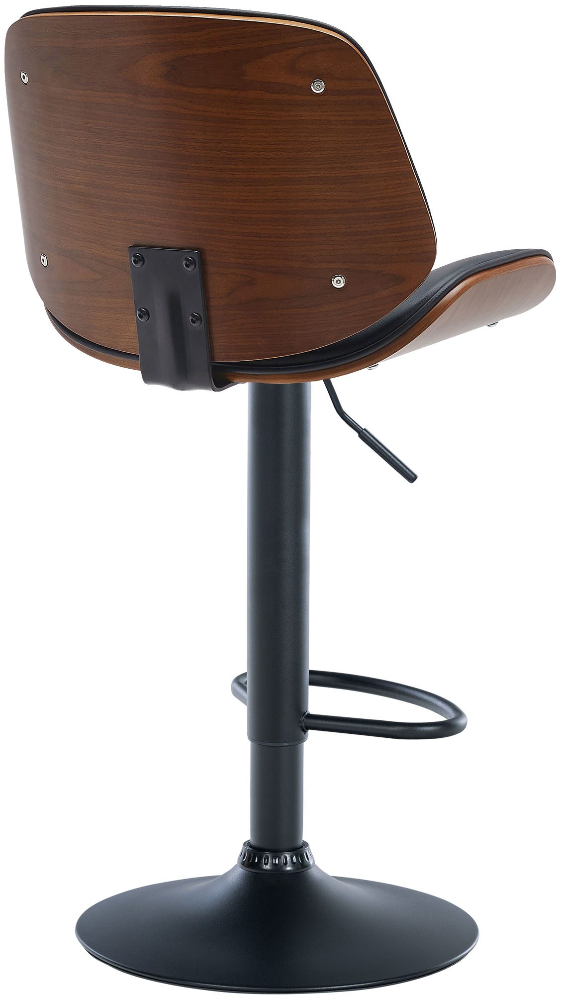 Tabouret de bar Nova avec Coque en bois assise en similicuir