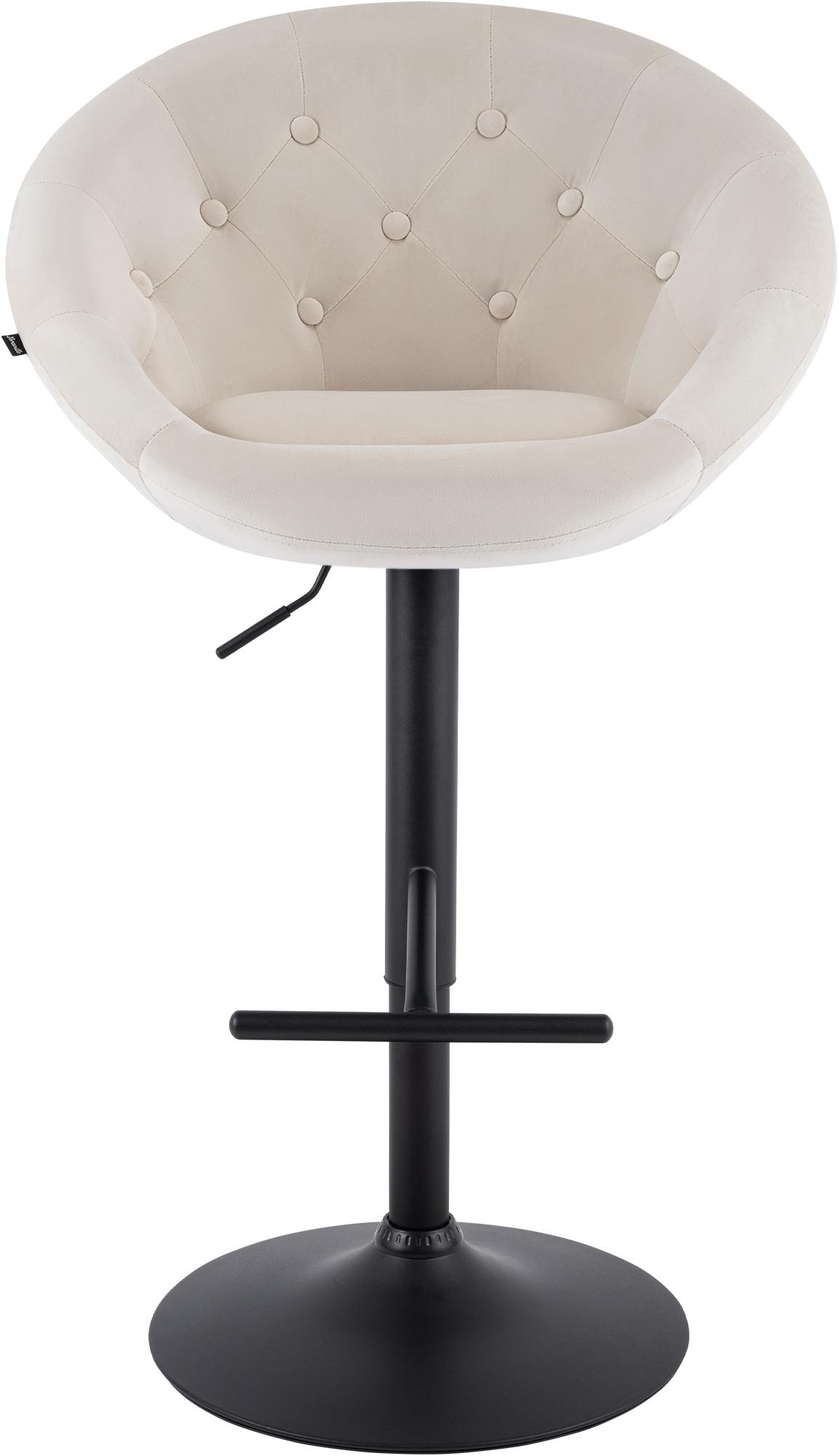 Tabouret de bar London en velours