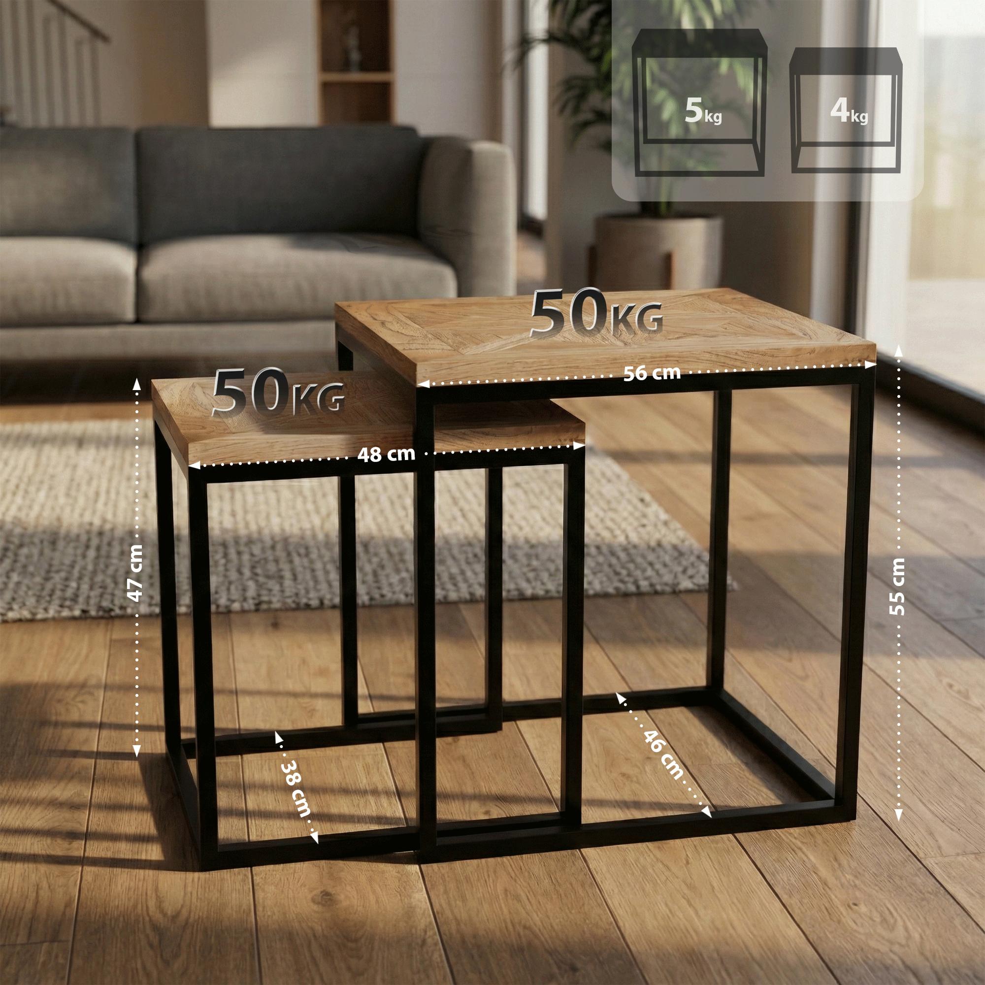 Lot de 2 tables d appoint Talero
