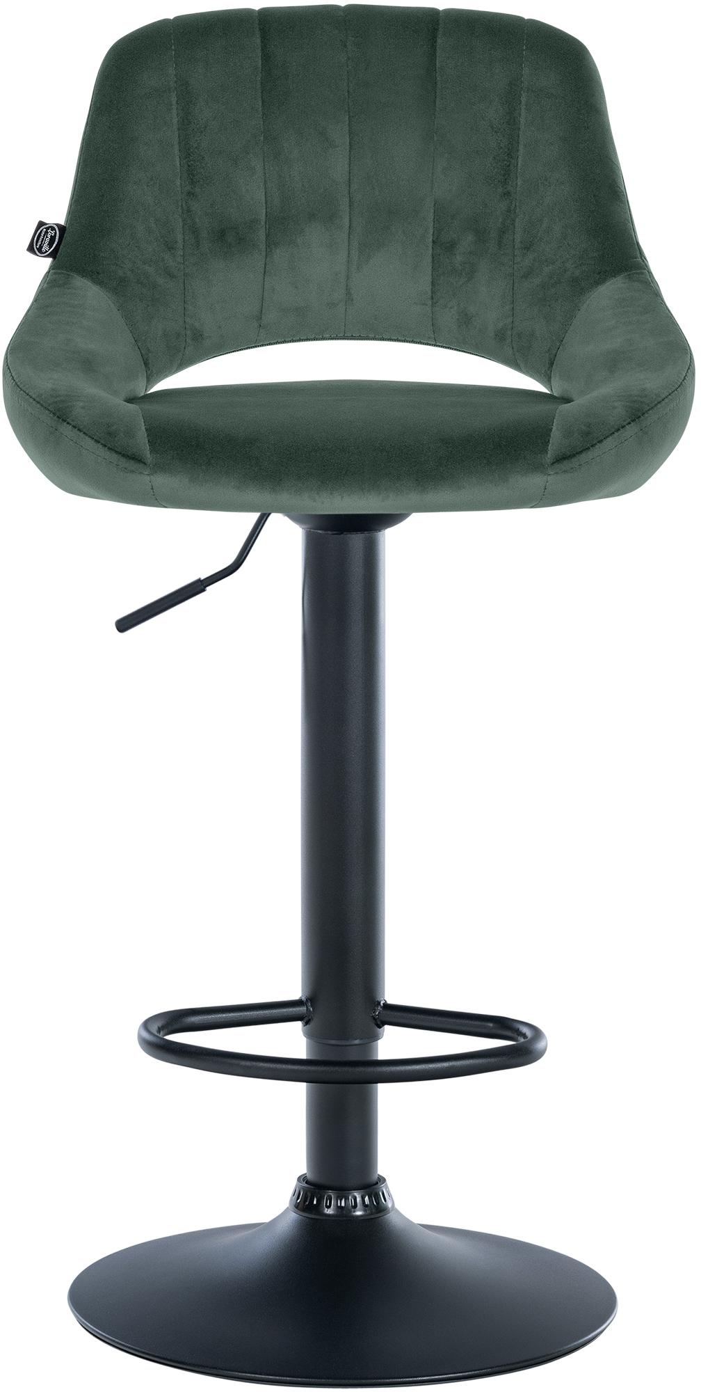 Lot de 2 tabourets de bar Milet en velours