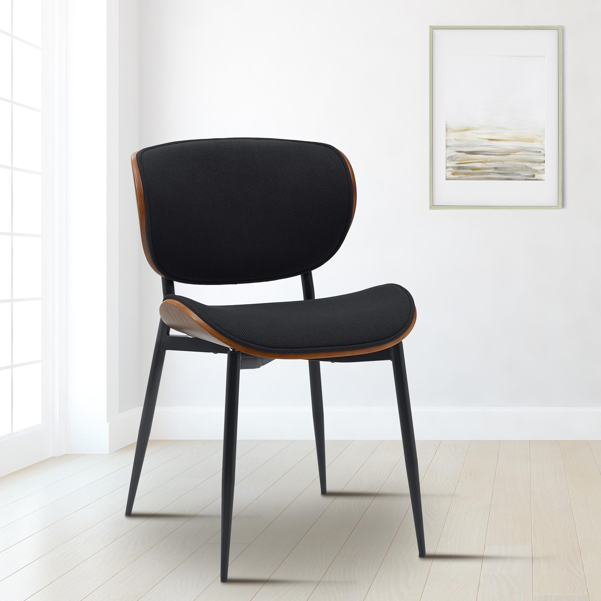 Lot de 2 chaises visiteurs Enid en similicuir ou en tissu