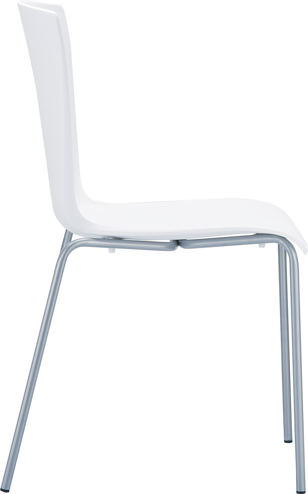Lot de 2 chaises de jardin empilables Mio en plastique avec pieds en aluminium