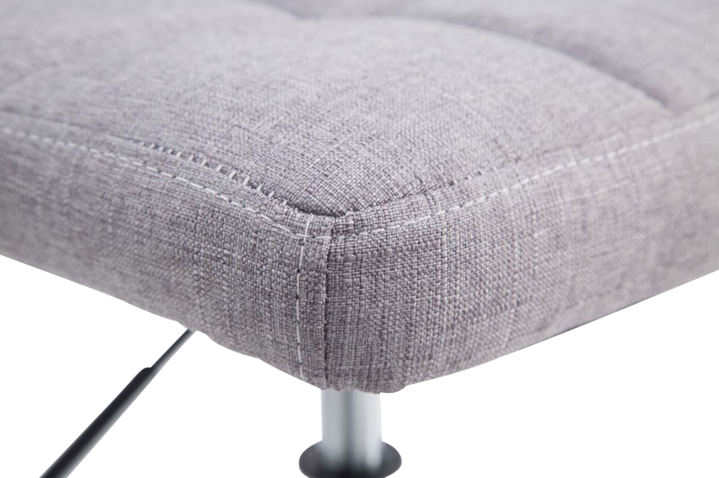 Lot de 4 chaises lounge Palma V2 en Tissu ajustable et pivotant