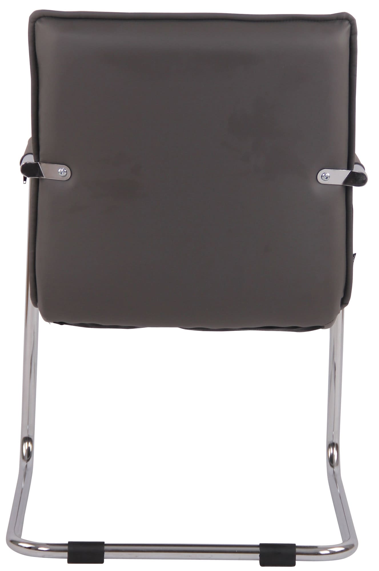 Lot de 2 Chaises Cantilever Gandia en Similicuir et pieds en Métal