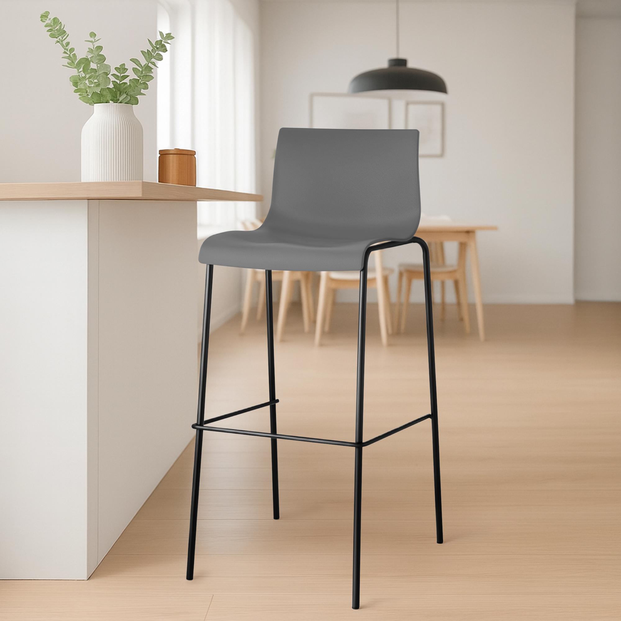 Lot de 2 tabourets de bar Hover en plastique