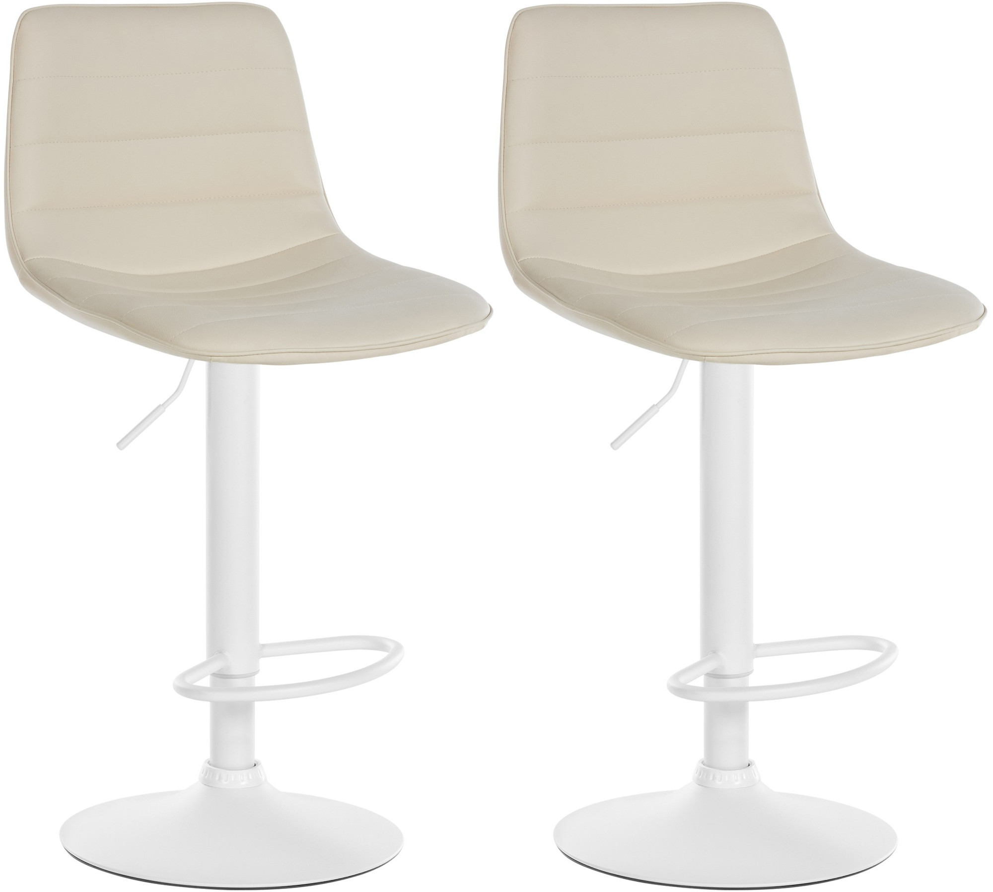 Lot de 2 tabourets de bar Lex similicuir