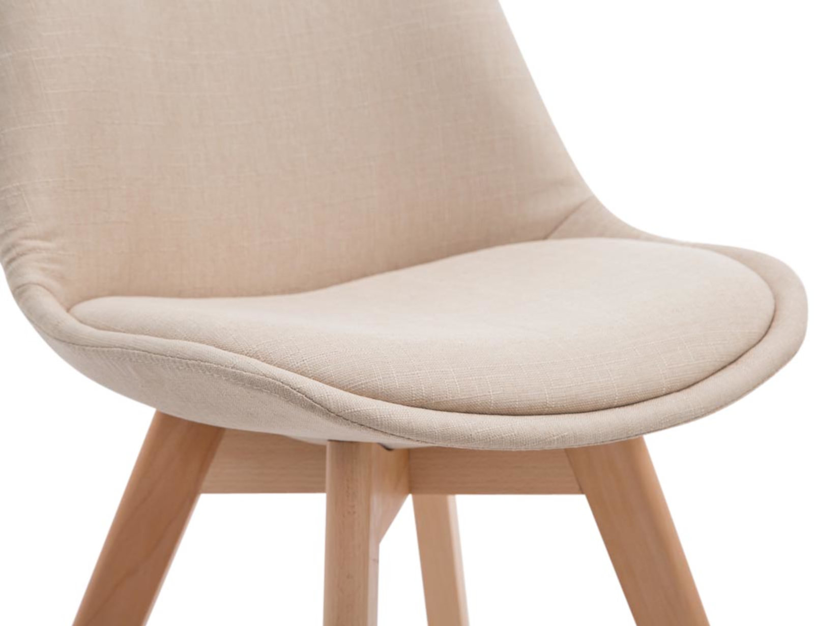 Lot de 4 chaises de salle à manger Borneo V2 en Tissu