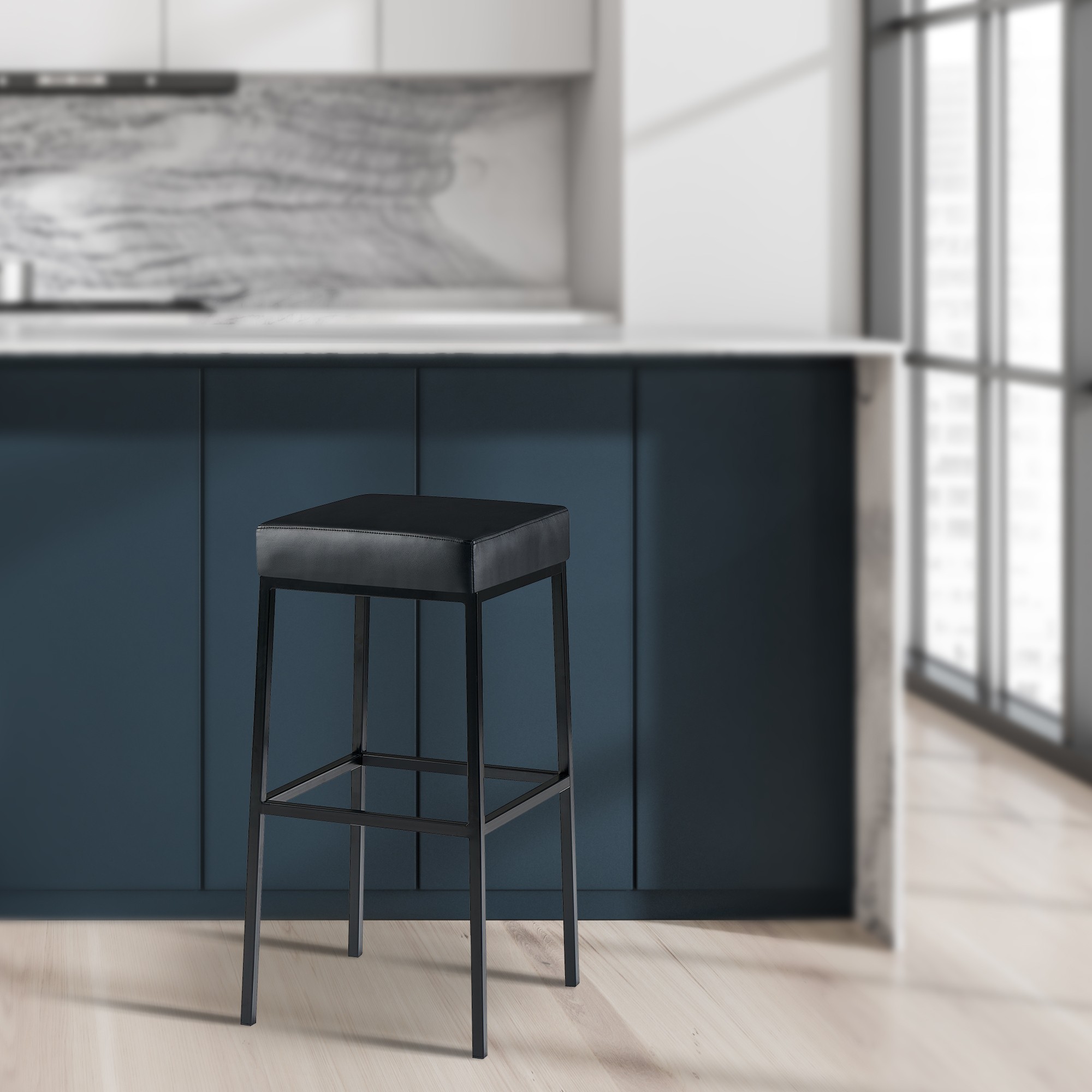 Tabouret de bar Montreal revêtement similicuir