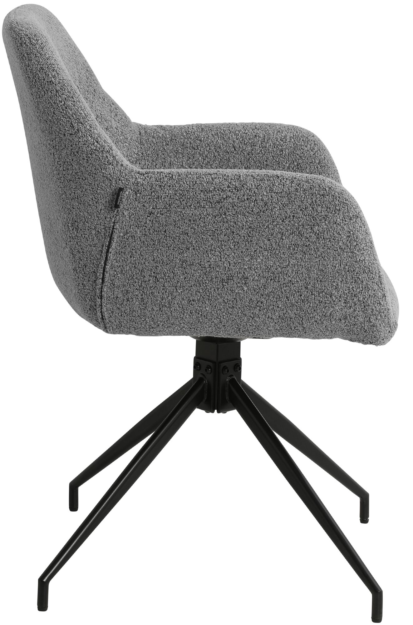 Lot de 2 Chaises de Salle à Manger Merlinda en Tissu Bouclette