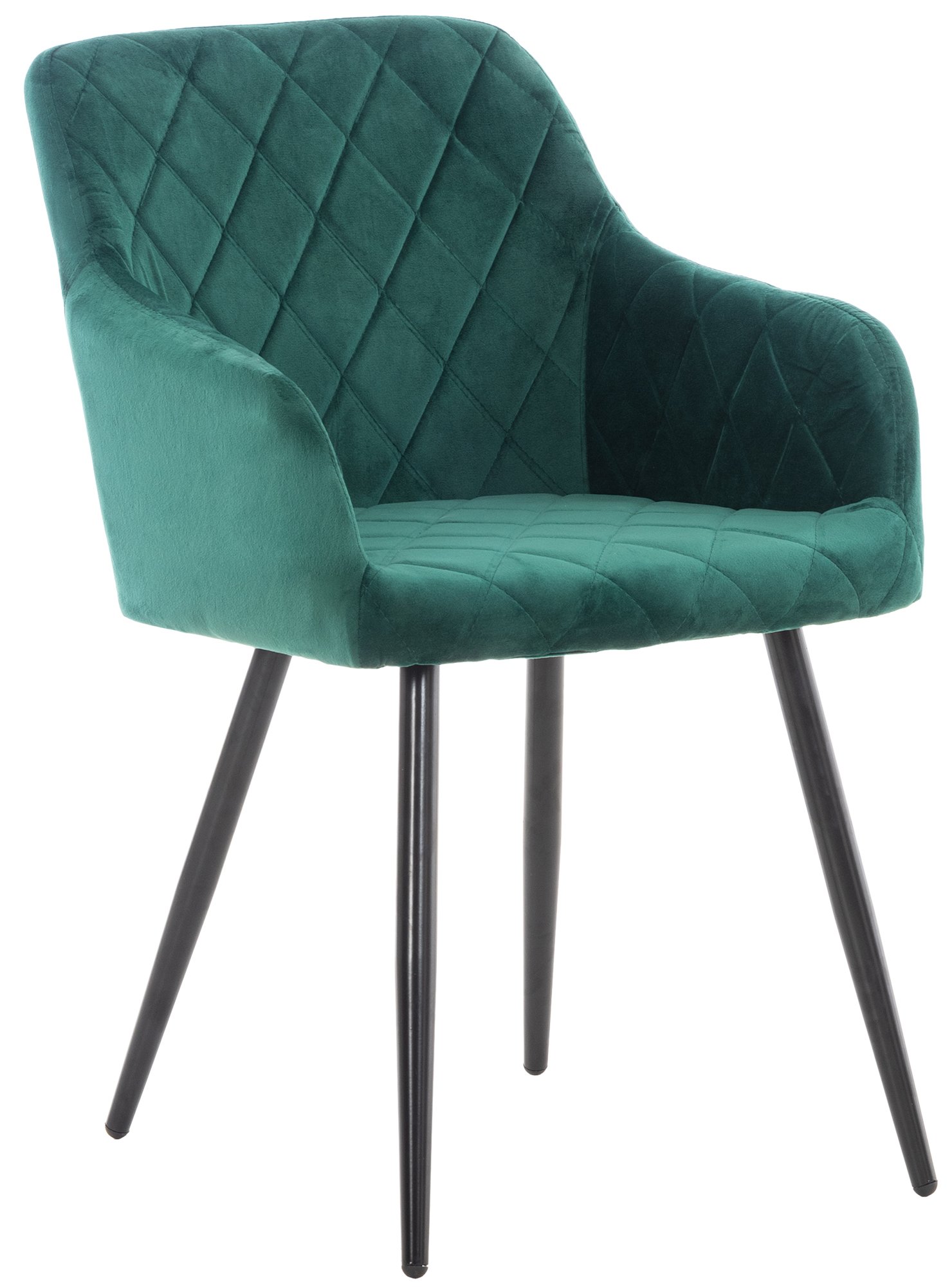 Chaise de salle à manger Shila avec Piètement en Métal noir
