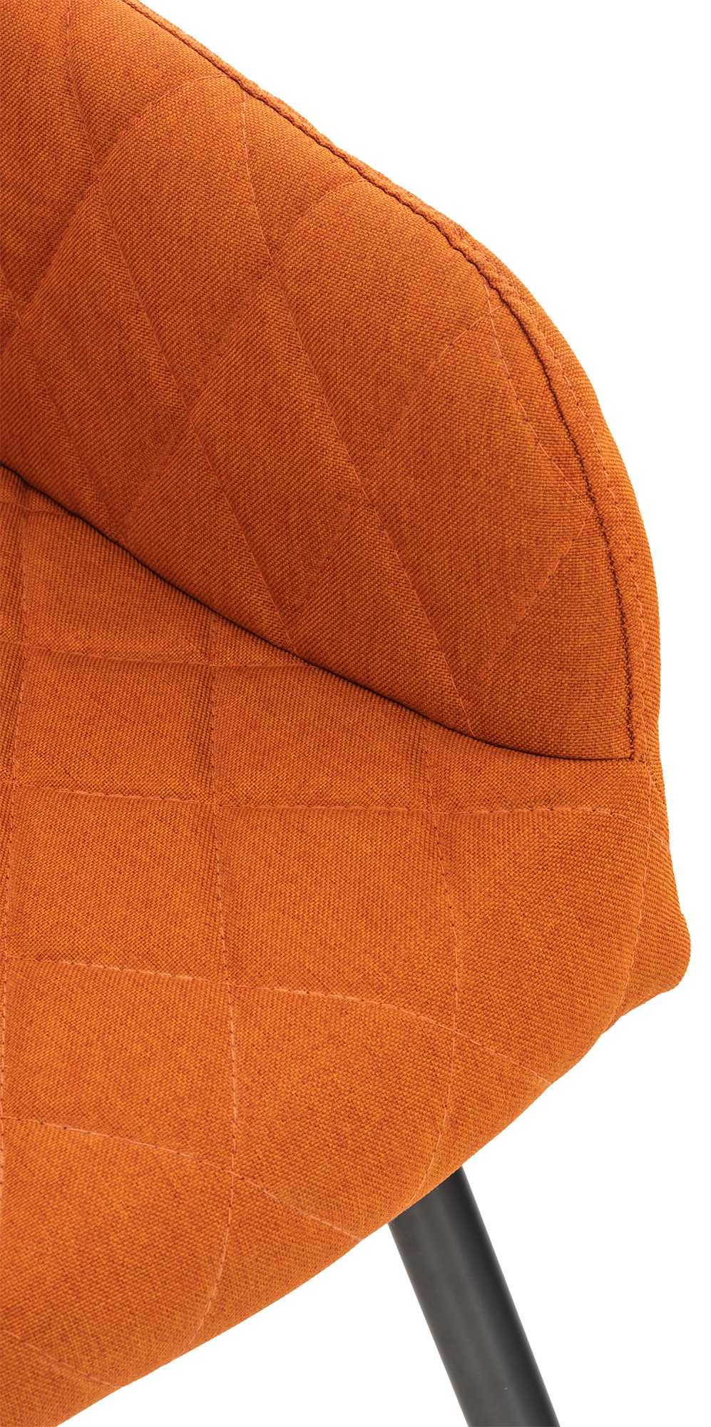 Lot de 4 chaises de salle à manger Shila avec Piètement en Métal noir