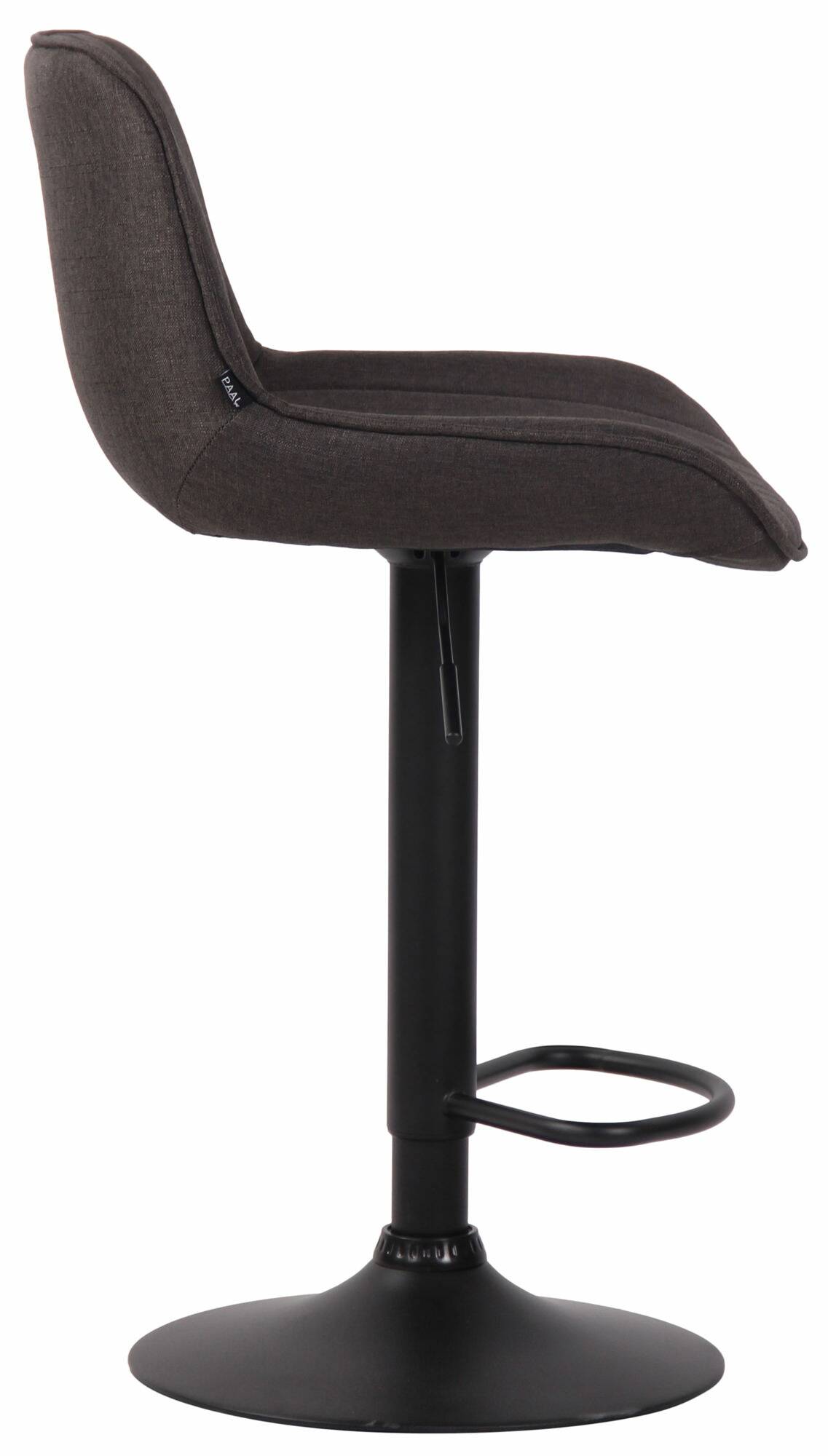 Lot de 2 Tabourets de bar Lentini en Tissu Pied trompette en Métal