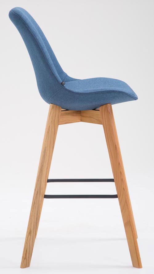 Lot de 2 tabourets de bar Metz en tissu