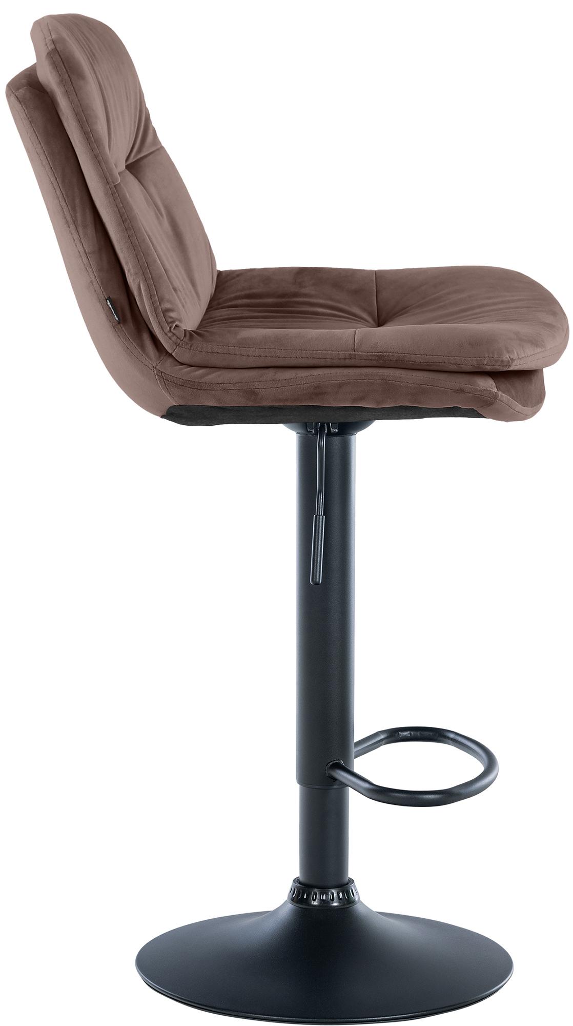 Tabouret de bar Laurel velours