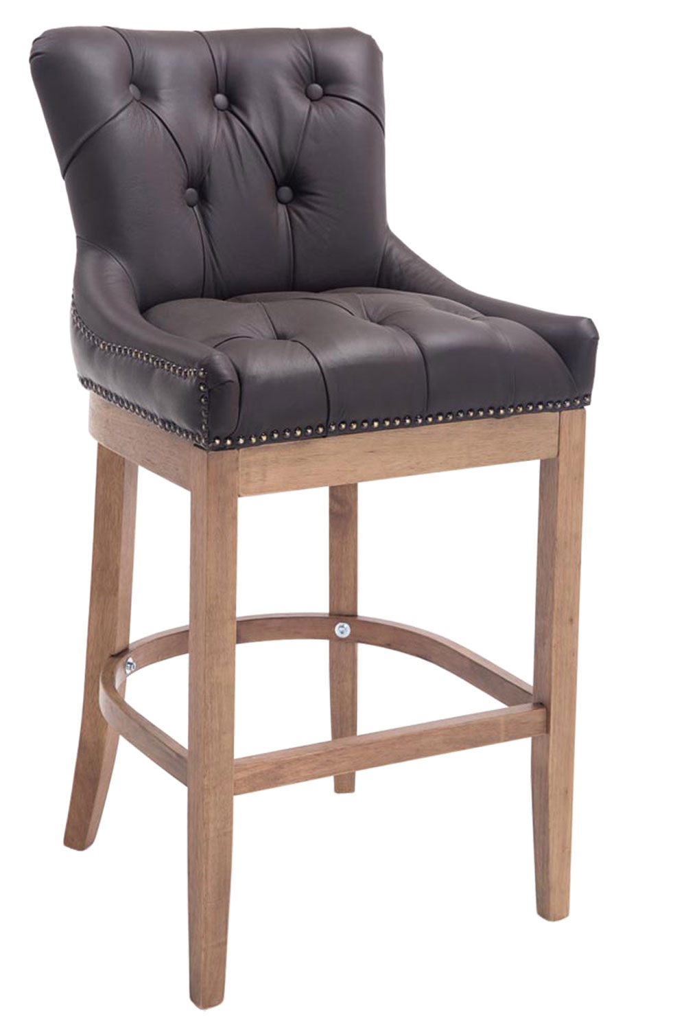 Lot de 2 Tabourets de bar Lakewood en véritable Cuir