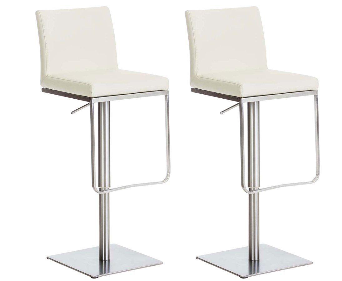 Lot de 2 tabourets de bar Panama recouverts de similicuir