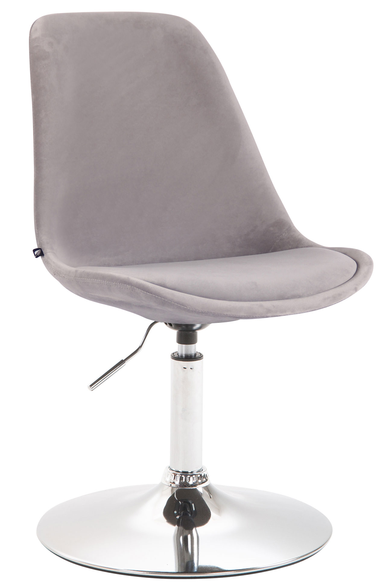 Chaise de salle à manger Maverick en velours avec pied trompette