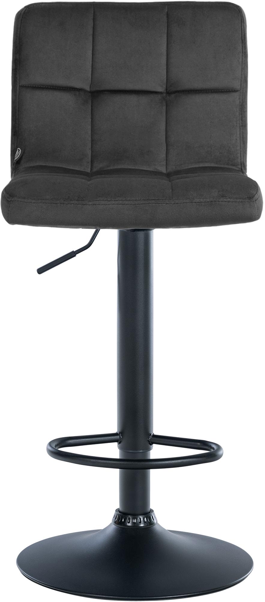 Lot de 2 tabourets de bar Peru velours