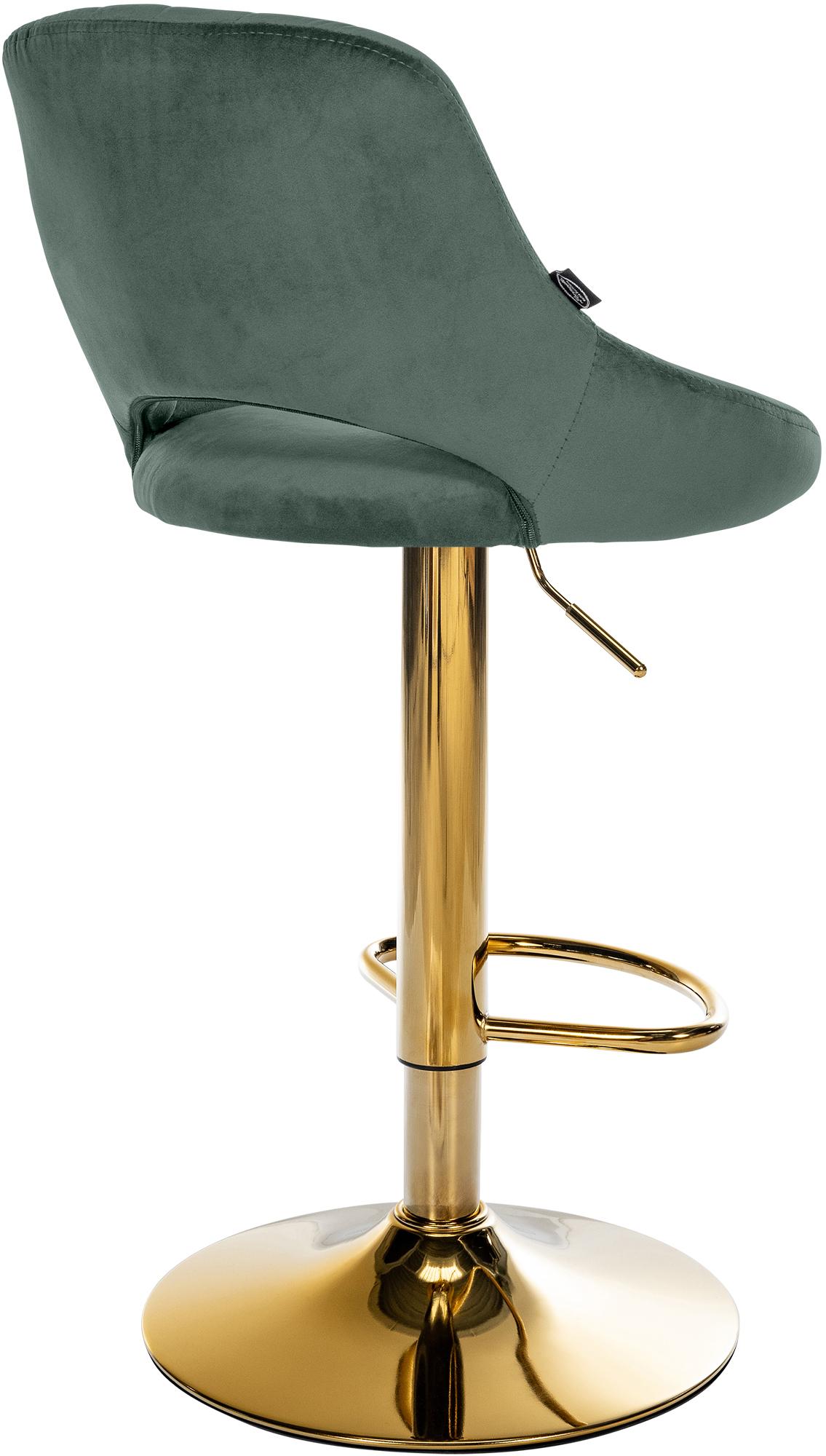 Tabouret de bar Milet en velours