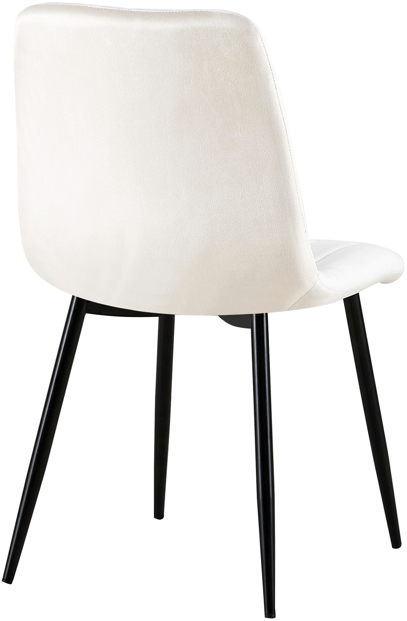 Lot de 4 Chaises de salle à manger Dijon avec Piètement en métal noir