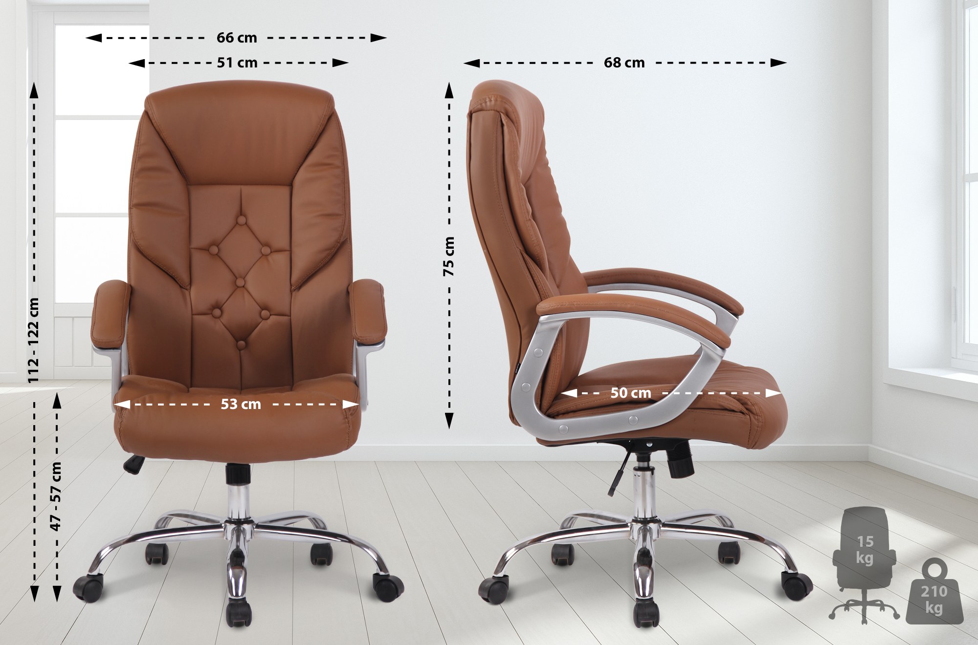 Chaise de bureau XXL Rodeo