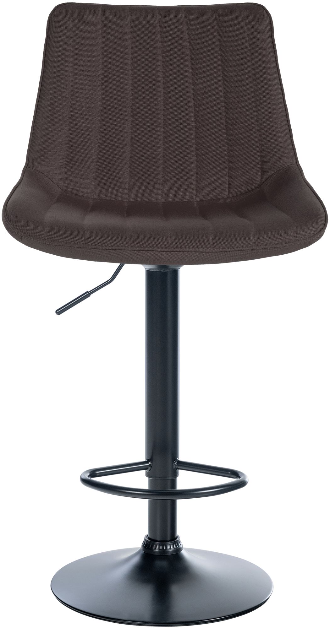 Tabouret de bar Toni en Tissu Pied trompette en Métal